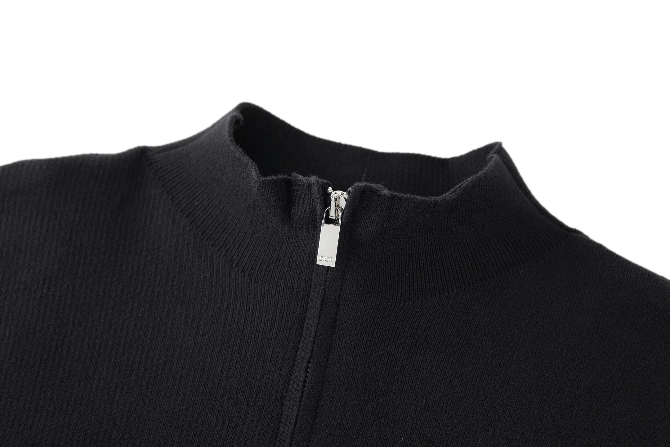 DIOR 迪奥 字母刺绣标识拉链立领开衫 毛衣 针织衫 外套 秋冬 长袖 灰色 黑色 B5