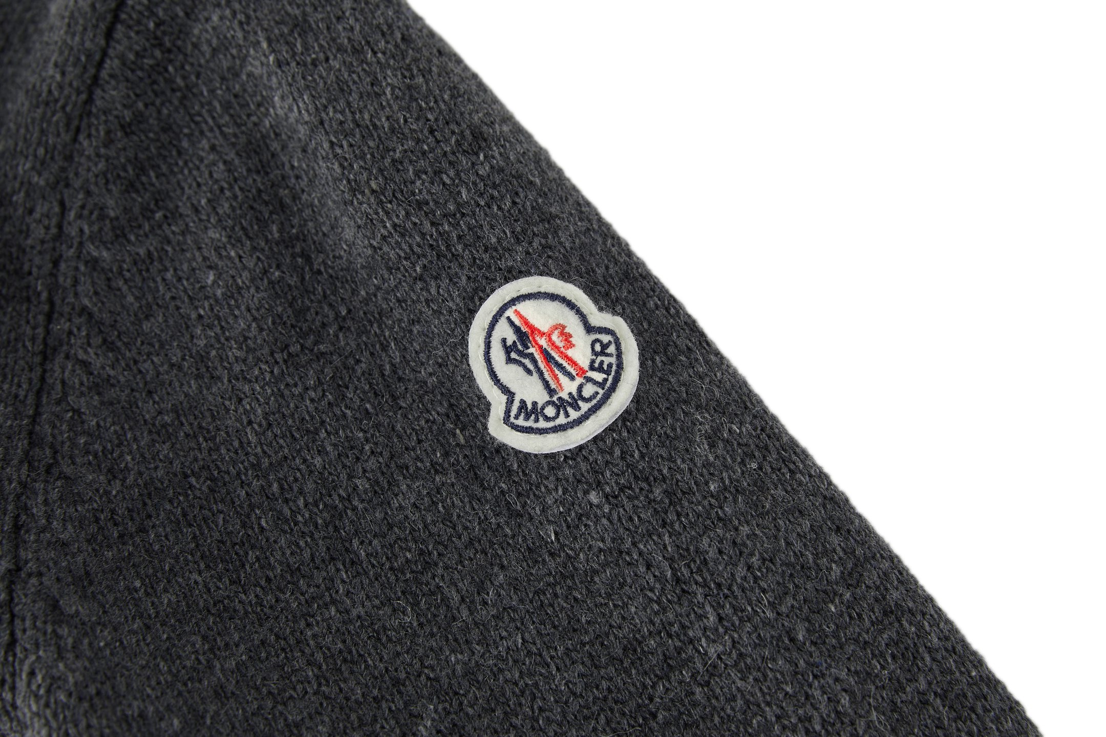 Moncler 蒙口 徽标拉链立领针织开衫 毛衣 针织衫 秋冬 外套 灰色 B5