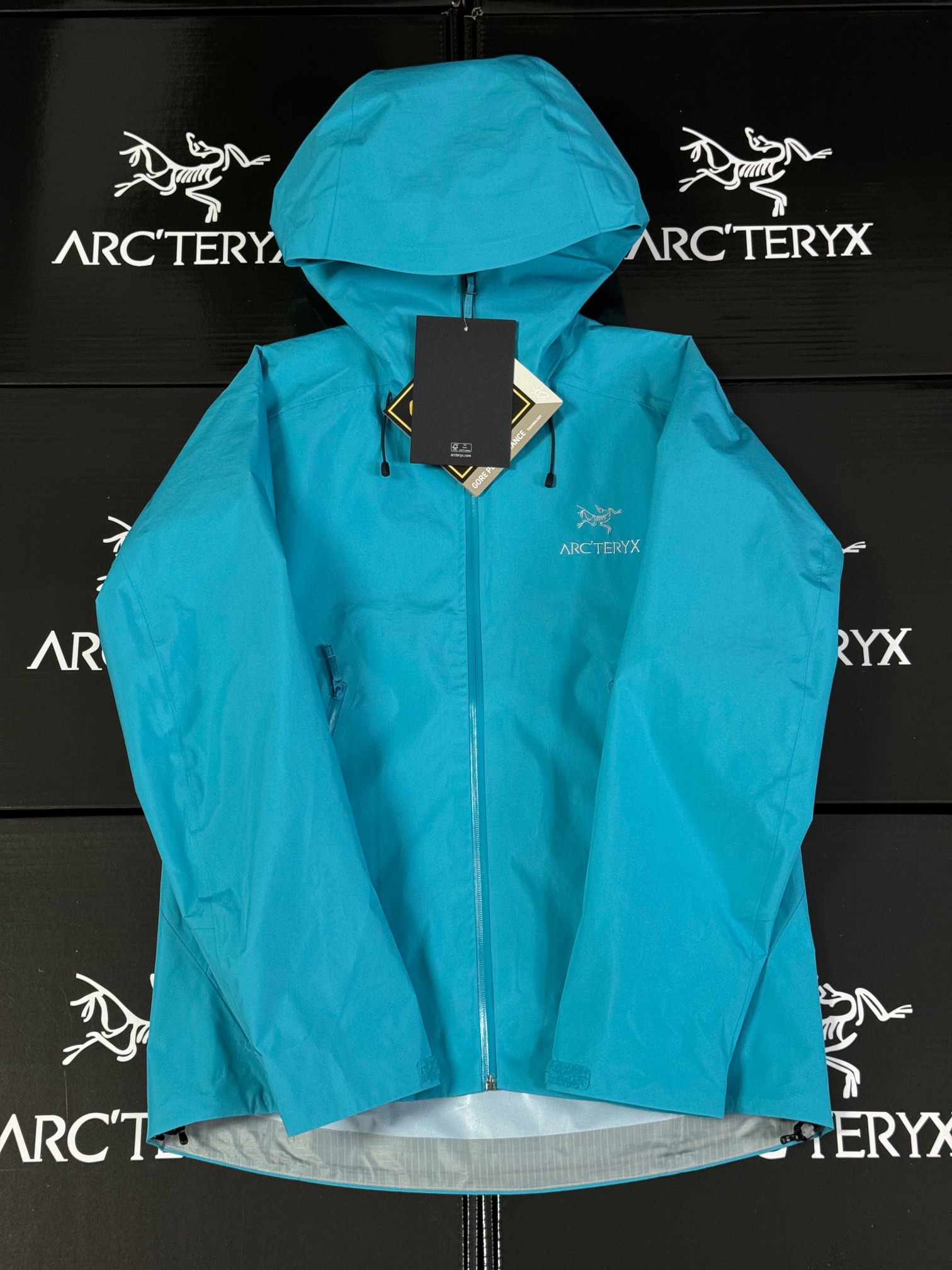 G03 台州 Arcteryx 始祖鸟 BETA LT 硬壳 连帽 冲锋衣 长袖 男款 脂鲤蓝色 B0-26844