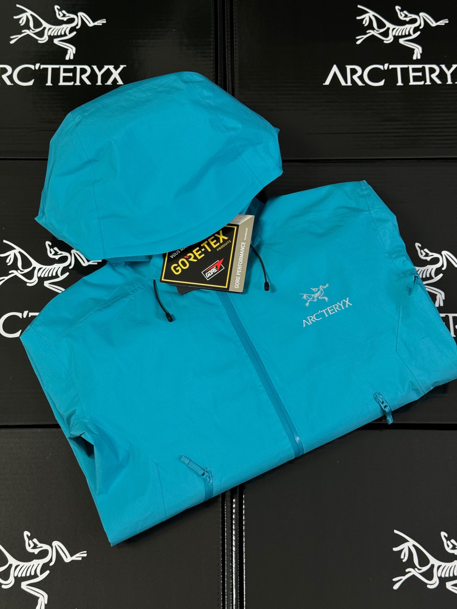 G03 台州 Arcteryx 始祖鸟 BETA LT 硬壳 连帽 冲锋衣 长袖 男款 脂鲤蓝色 B0-26844