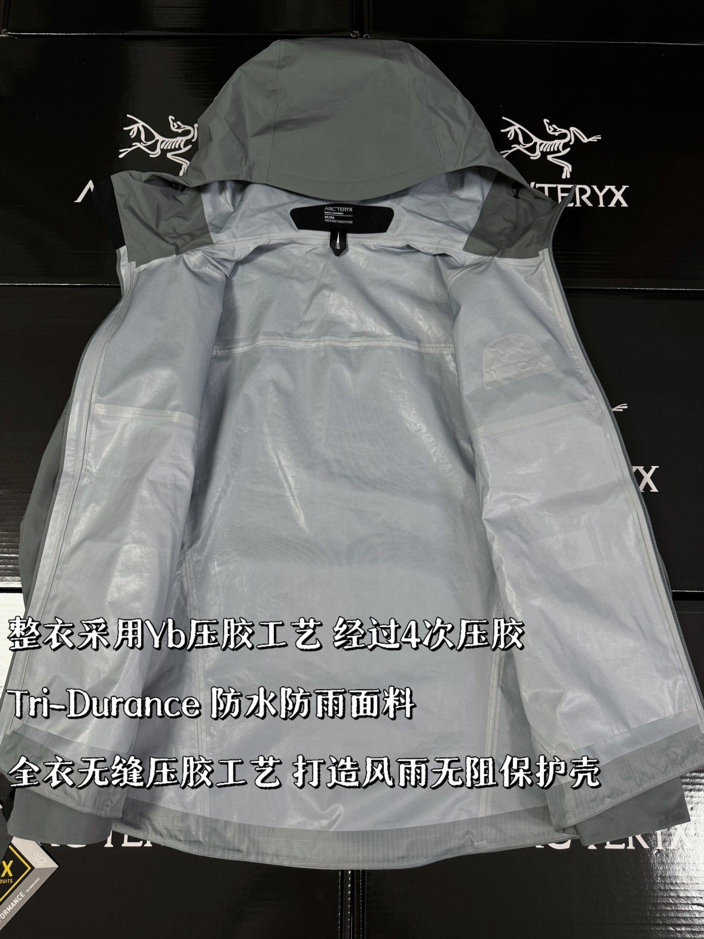 G03台州 Arcteryx 始祖鸟 BETA LT 硬壳 连帽 冲锋衣 长袖 男款 次元灰 B0-26844
