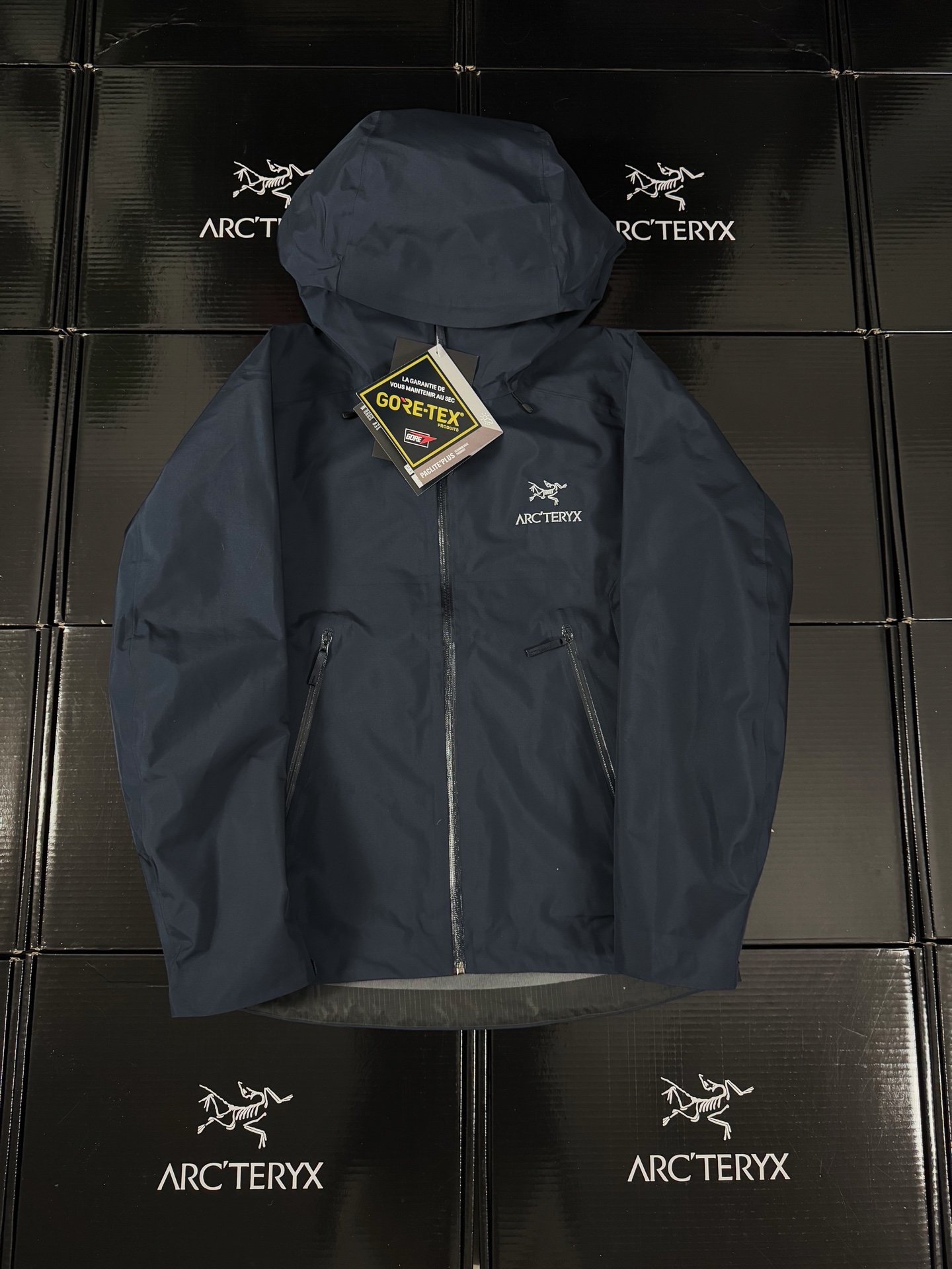G03台州 Arcteryx 始祖鸟 BETA LT 硬壳 连帽 冲锋衣 长袖 男款 幸运蓝 B0-26844