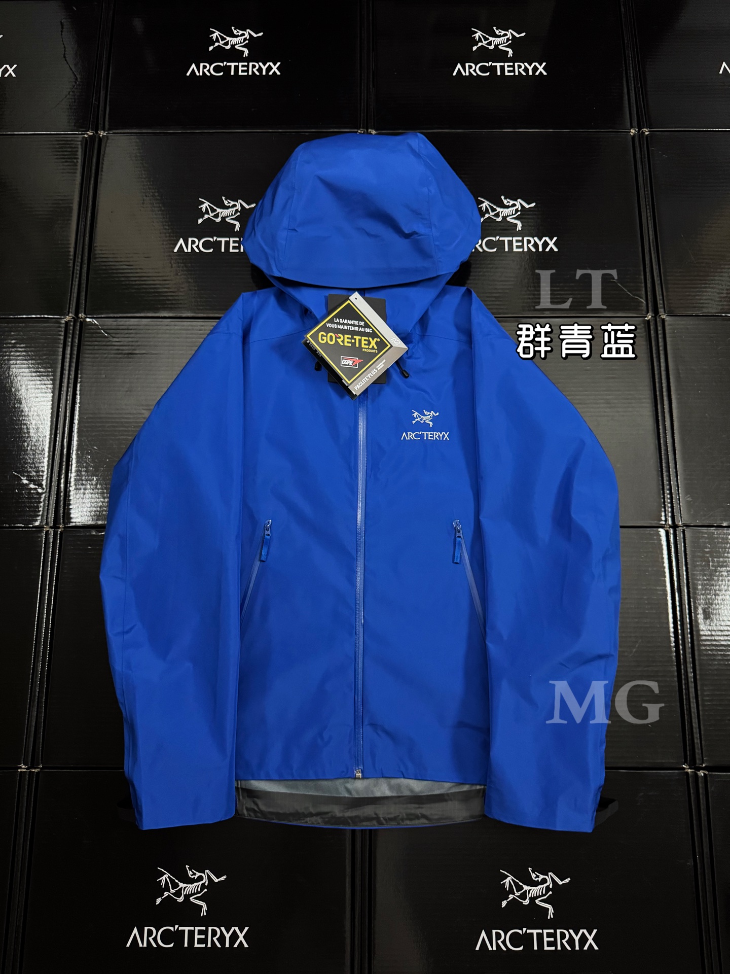 G03台州 Arcteryx 始祖鸟 BETA LT 硬壳 连帽 冲锋衣 长袖 男款 群青蓝 B0-26844