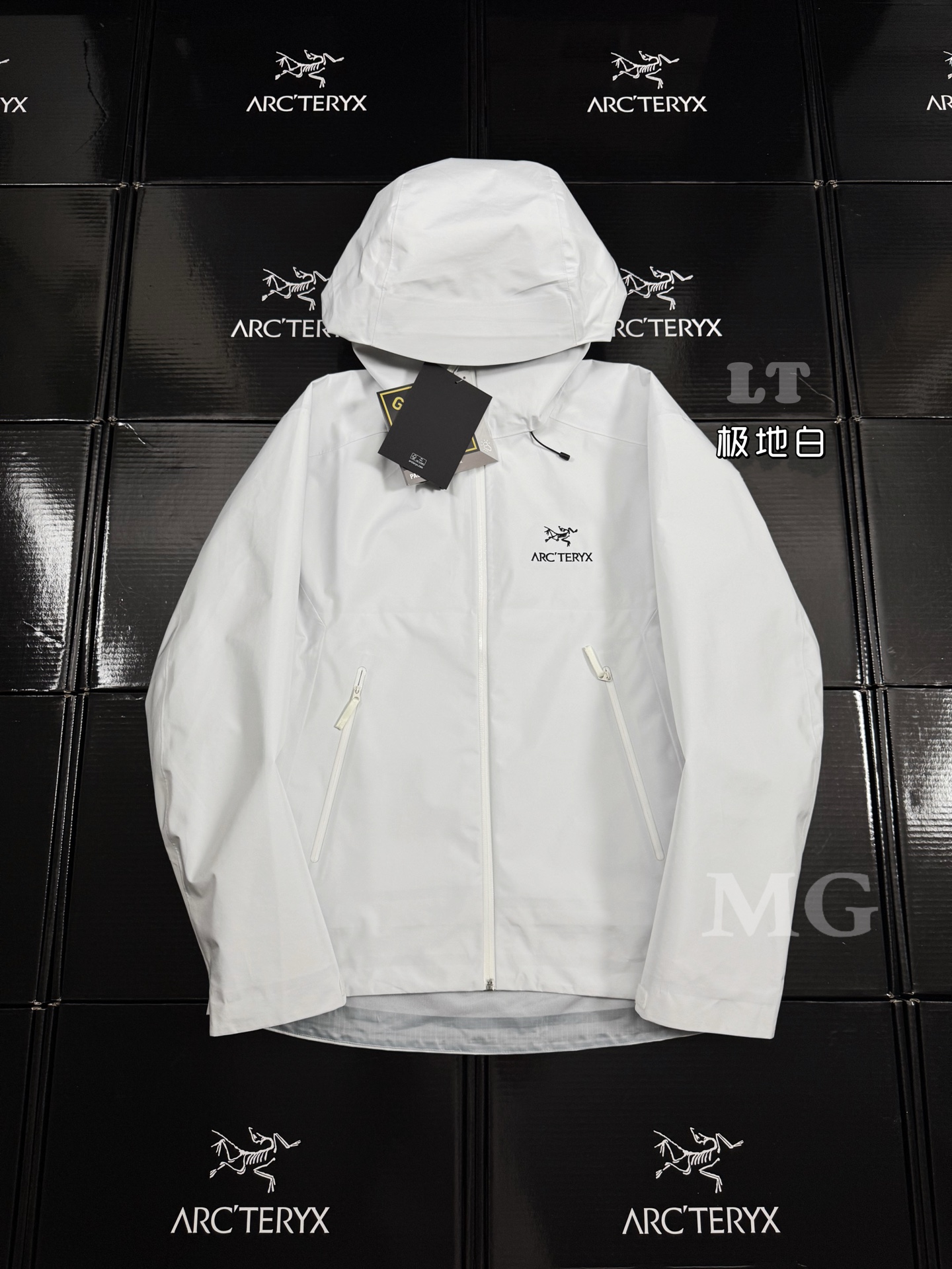 G03台州 Arcteryx 始祖鸟 BETA LT 硬壳 连帽 冲锋衣 长袖 男款 白色 B0-26844