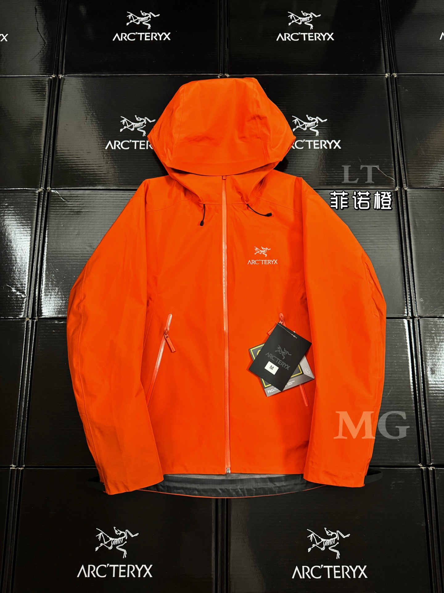 G03台州 Arcteryx 始祖鸟 BETA LT 硬壳 连帽 冲锋衣 长袖 男款 橙色 B0-26844