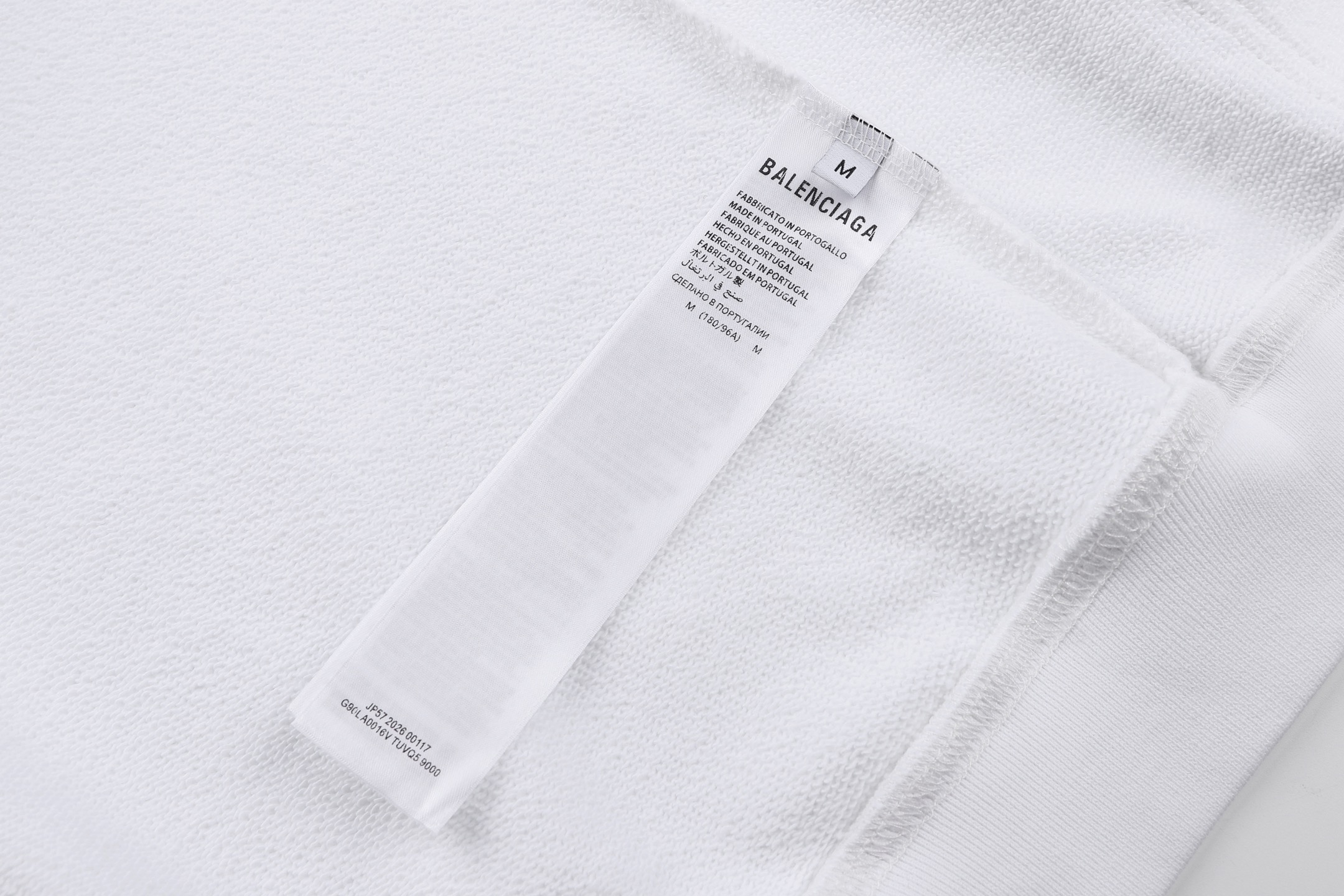 Balenciaga 巴黎世家 Bodies 印花标识拉链连帽卫衣 外套 连帽衫 长袖 秋冬 白色 B0