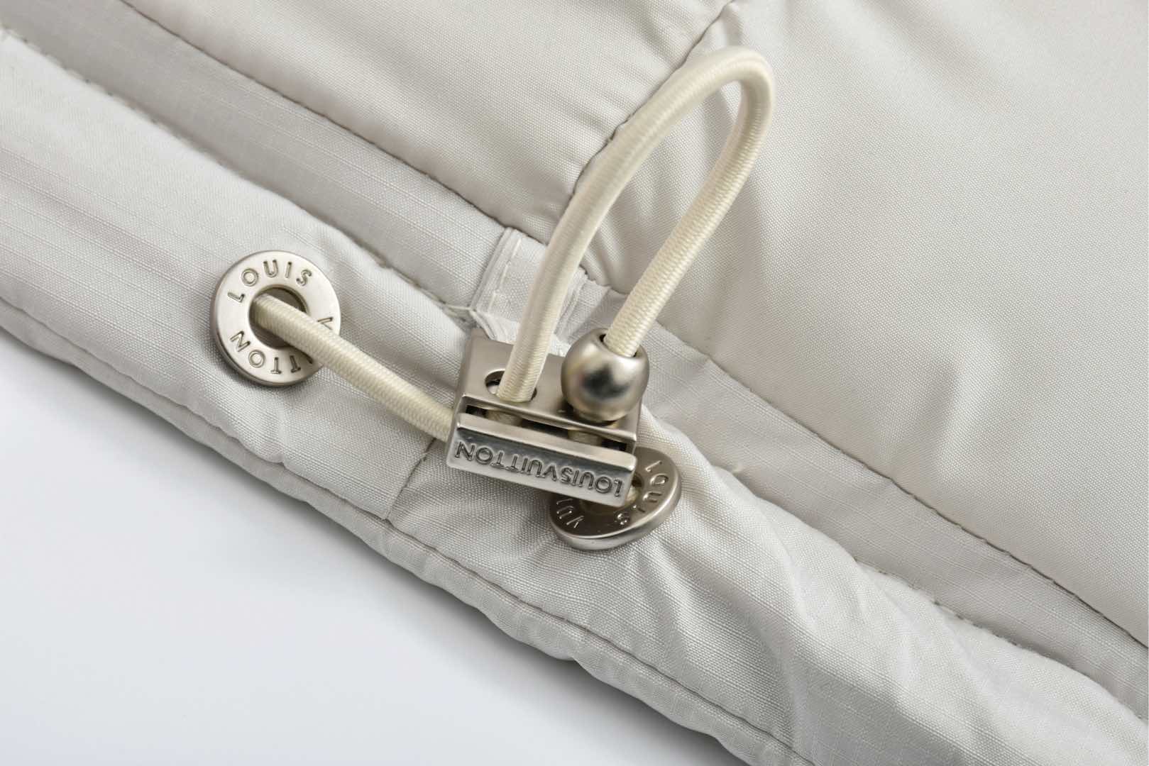LOUIS VUITTON 路易威登 靴线绣花拉链立领棉服 夹克 外套 秋冬 保暖 长袖 米白色 C0 1AGIOO