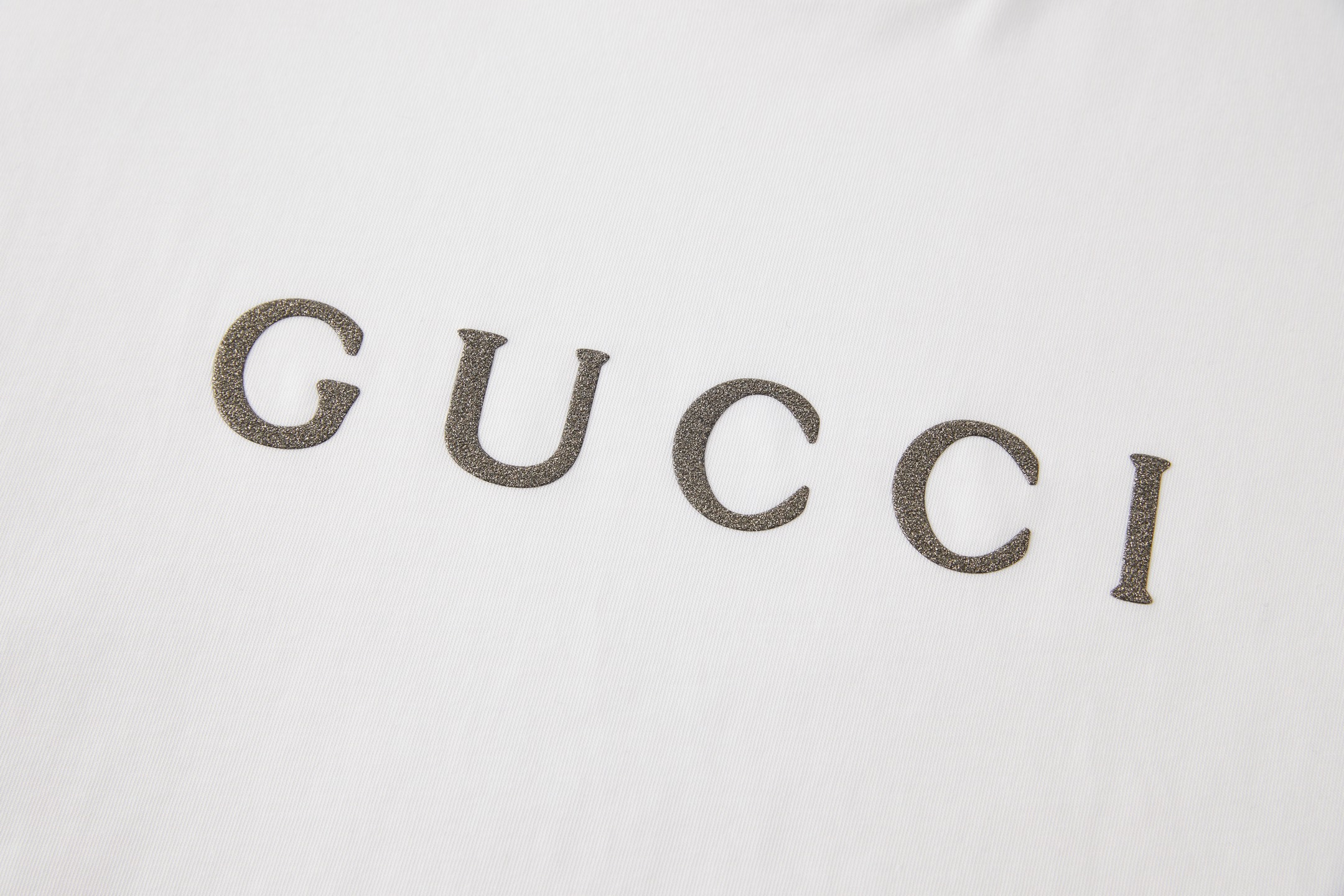 GUCCI 古驰 字母烫标圆领T恤 打底衫 长袖 白色 黑色 A2
