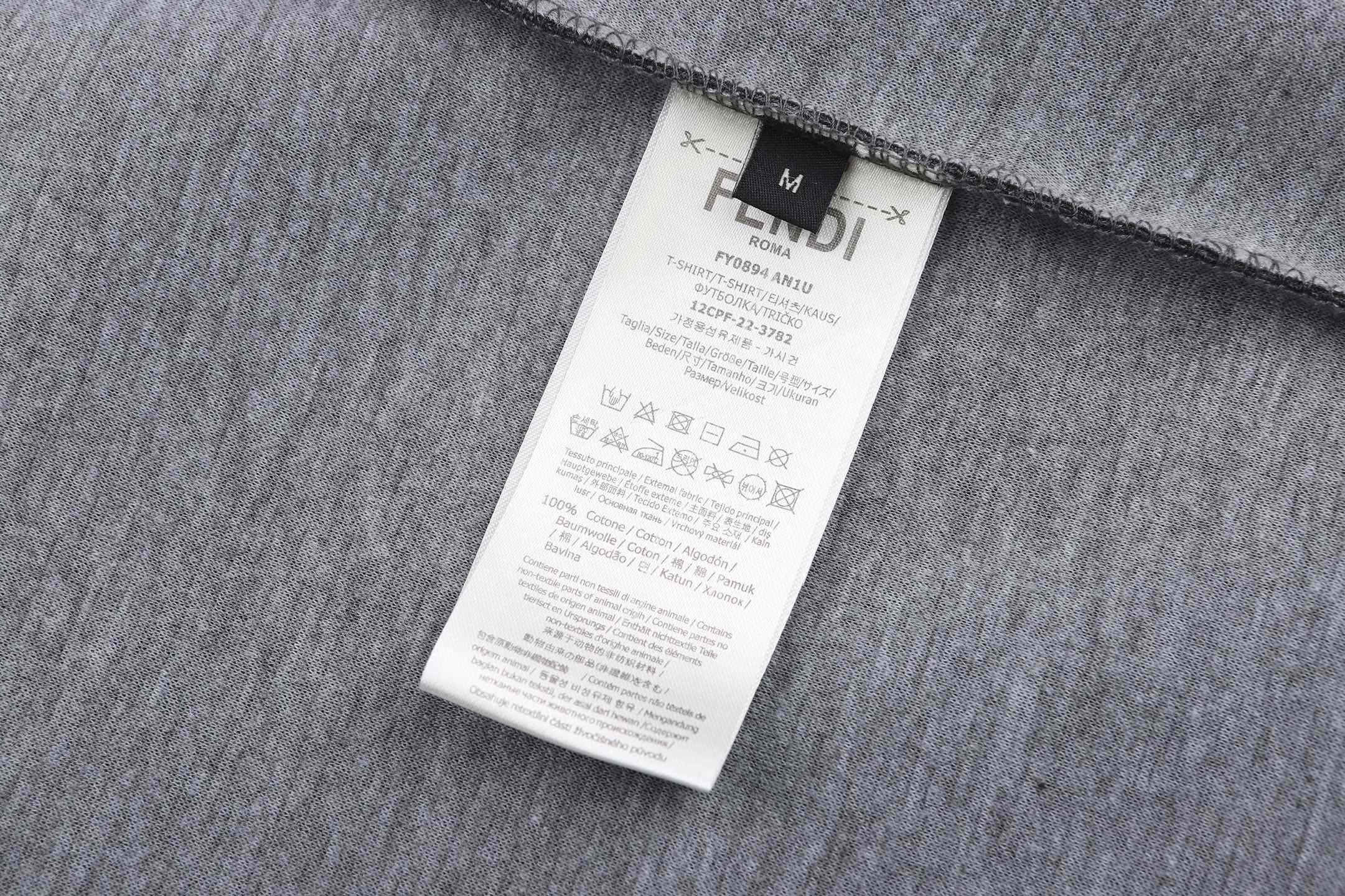 FENDI 芬迪 FF刺绣连帽卫衣 连帽衫 外套 长袖 秋冬 灰色 B0