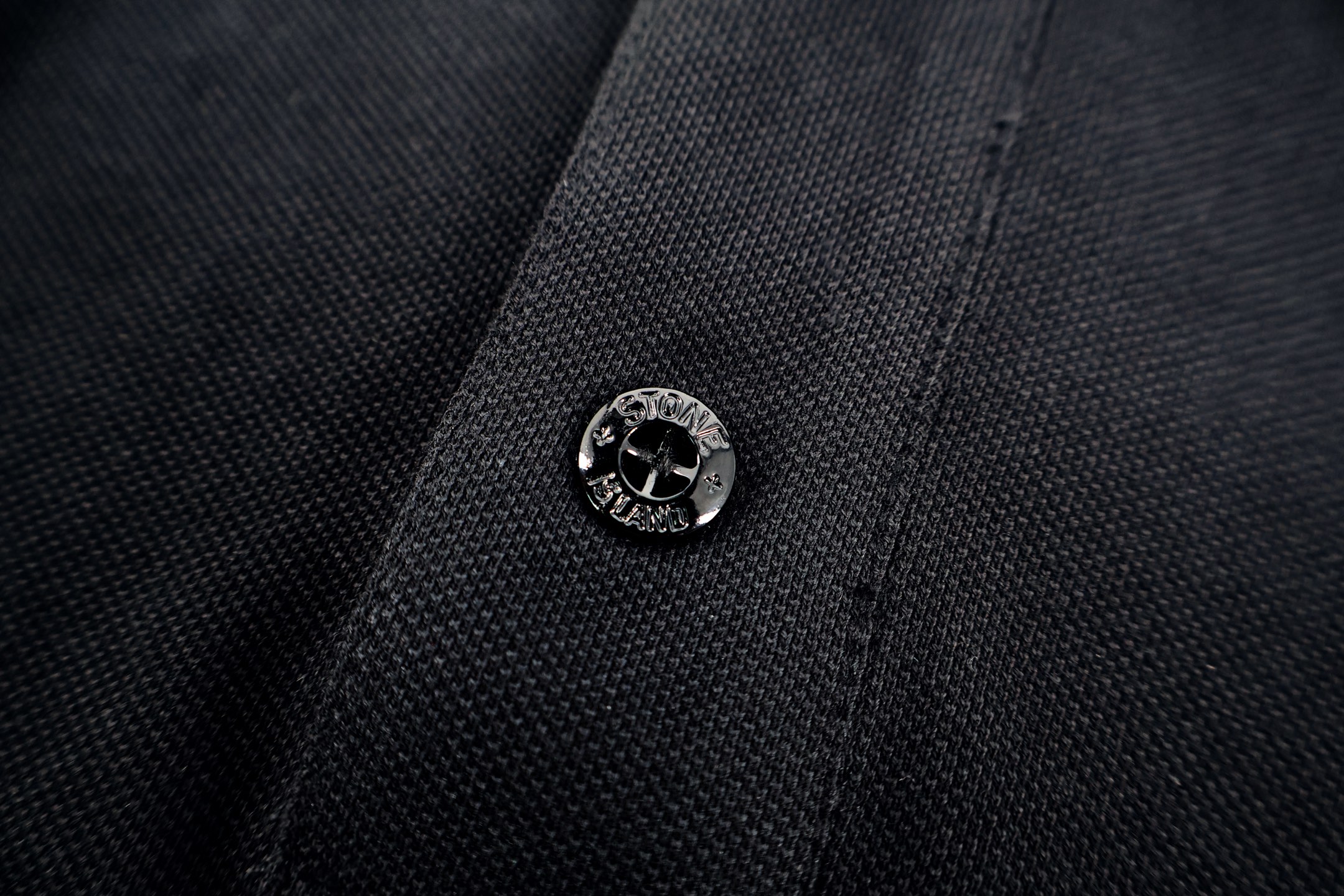 STONE ISLAND 石头岛 徽章Polo衫 短袖 夏款 黑色 A7