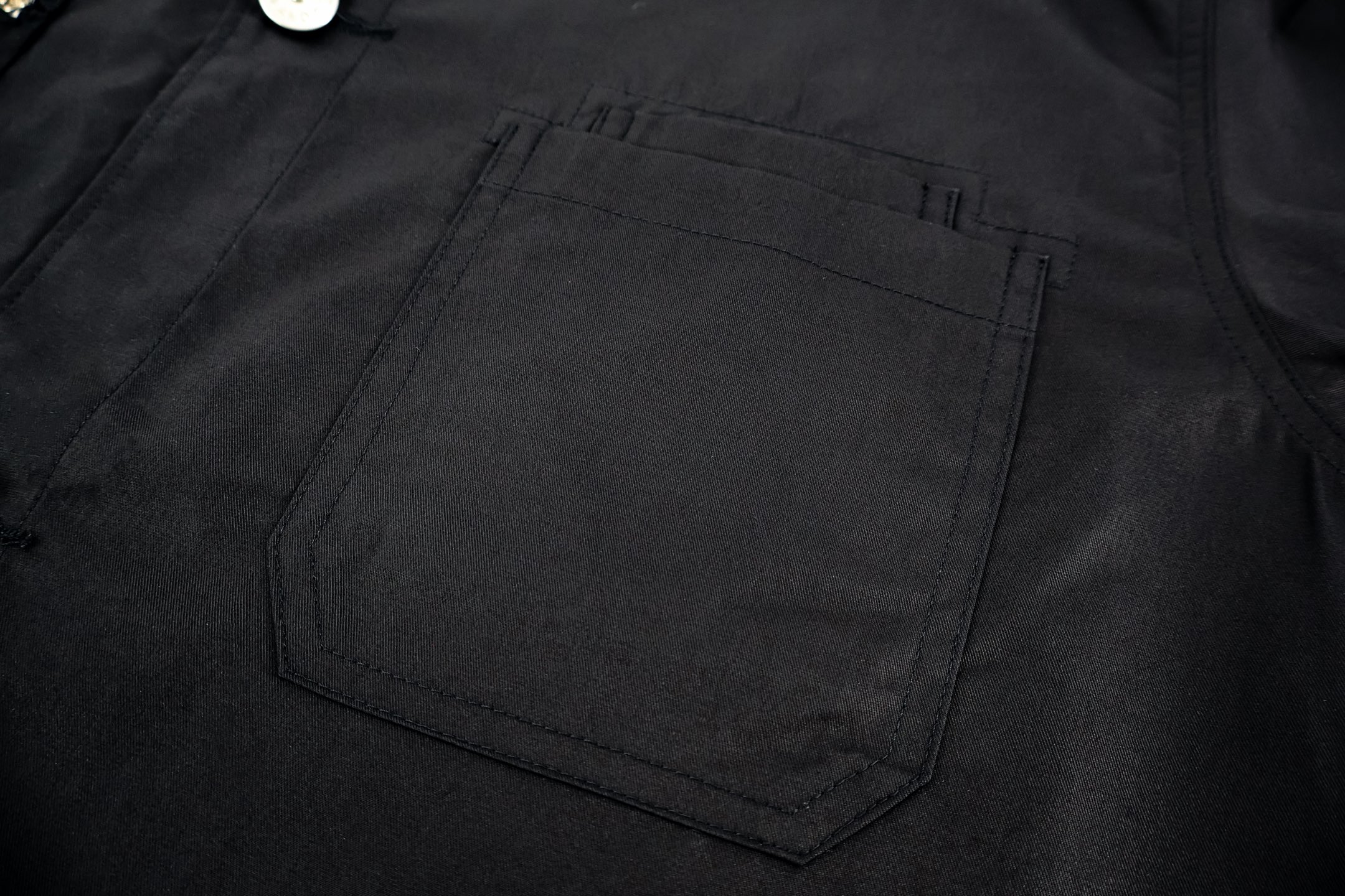 STONE ISLAND 石头岛 罗盘徽章工装短袖衬衫 外套 黑色 B0