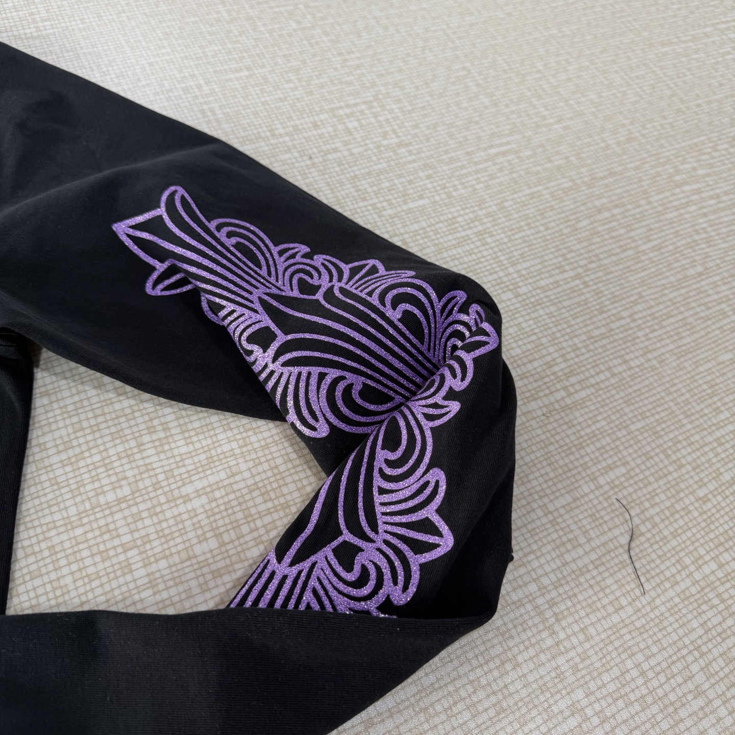 Chrome Hearts CH 克罗心 长袖 花臂 紫闪 黑色 限定 