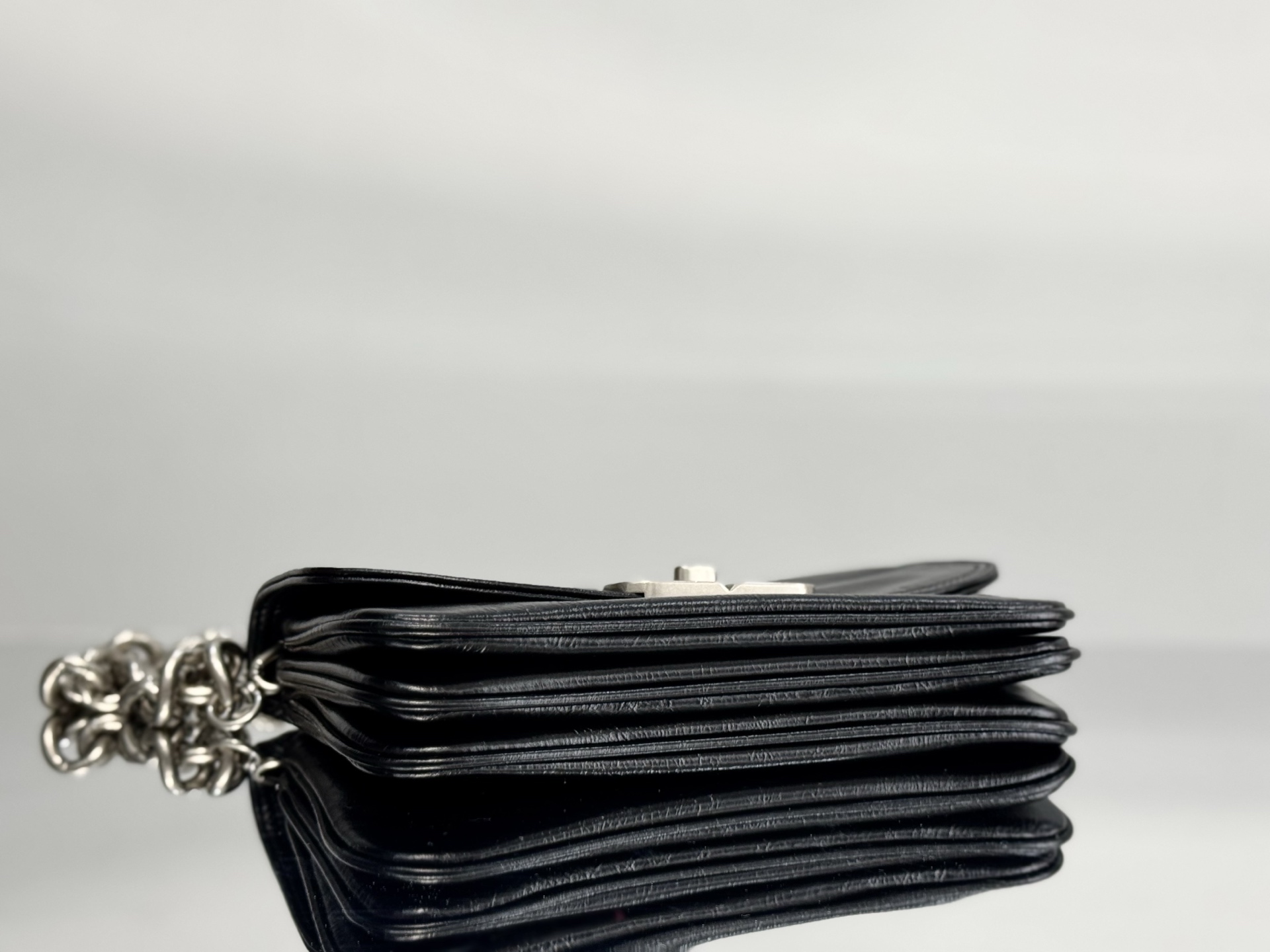 36CM/29cm  巴黎世家 单肩斜跨 Balenciag BB Soft (Crossbody/Shoulder) Cowhide – Black 7484882AAI41000