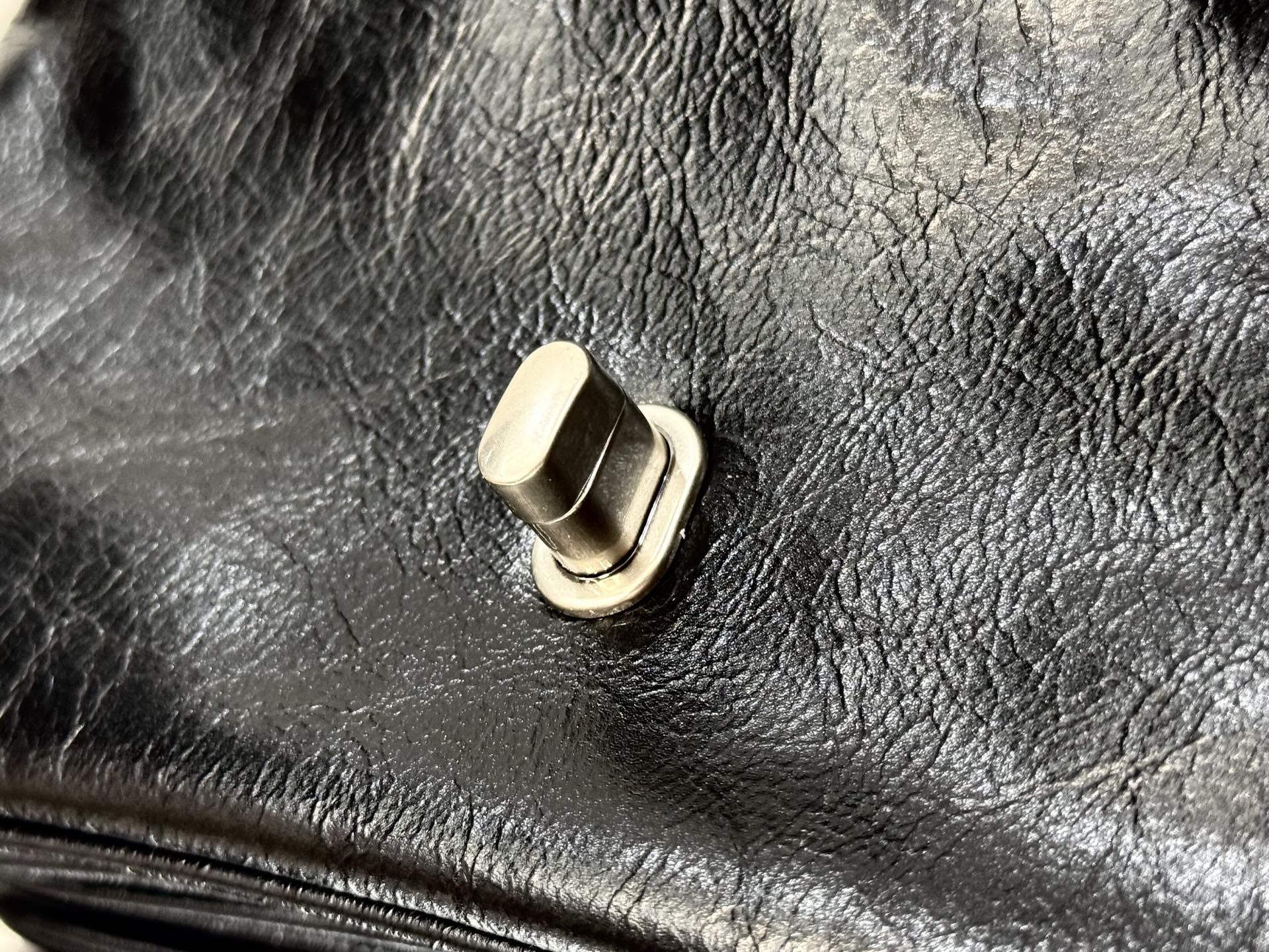 36CM/29cm  巴黎世家 单肩斜跨 Balenciag BB Soft (Crossbody/Shoulder) Cowhide – Black 7484882AAI41000