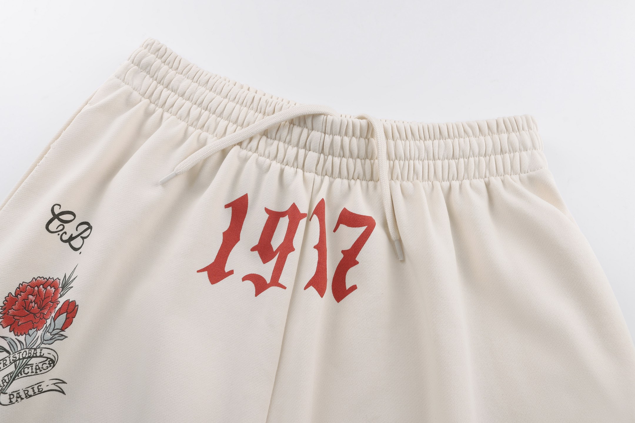 Balenciaga 巴黎世家 TATTOO纹身图案松紧腰运动裤 长裤 裤子 休闲裤 B0 