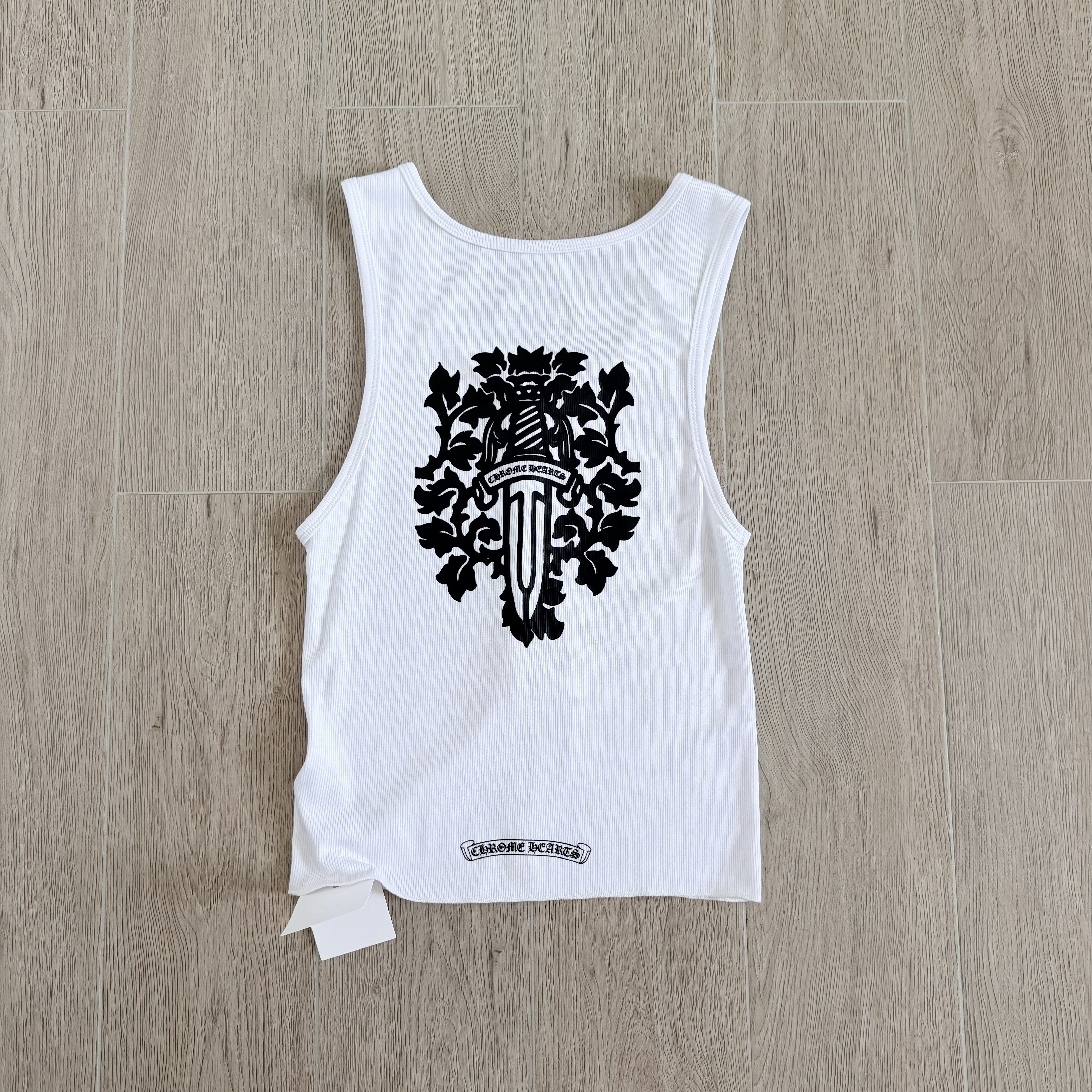 Chrome Hearts CH 克罗心 双面宝剑印花别针背心 夏款 女款 白色