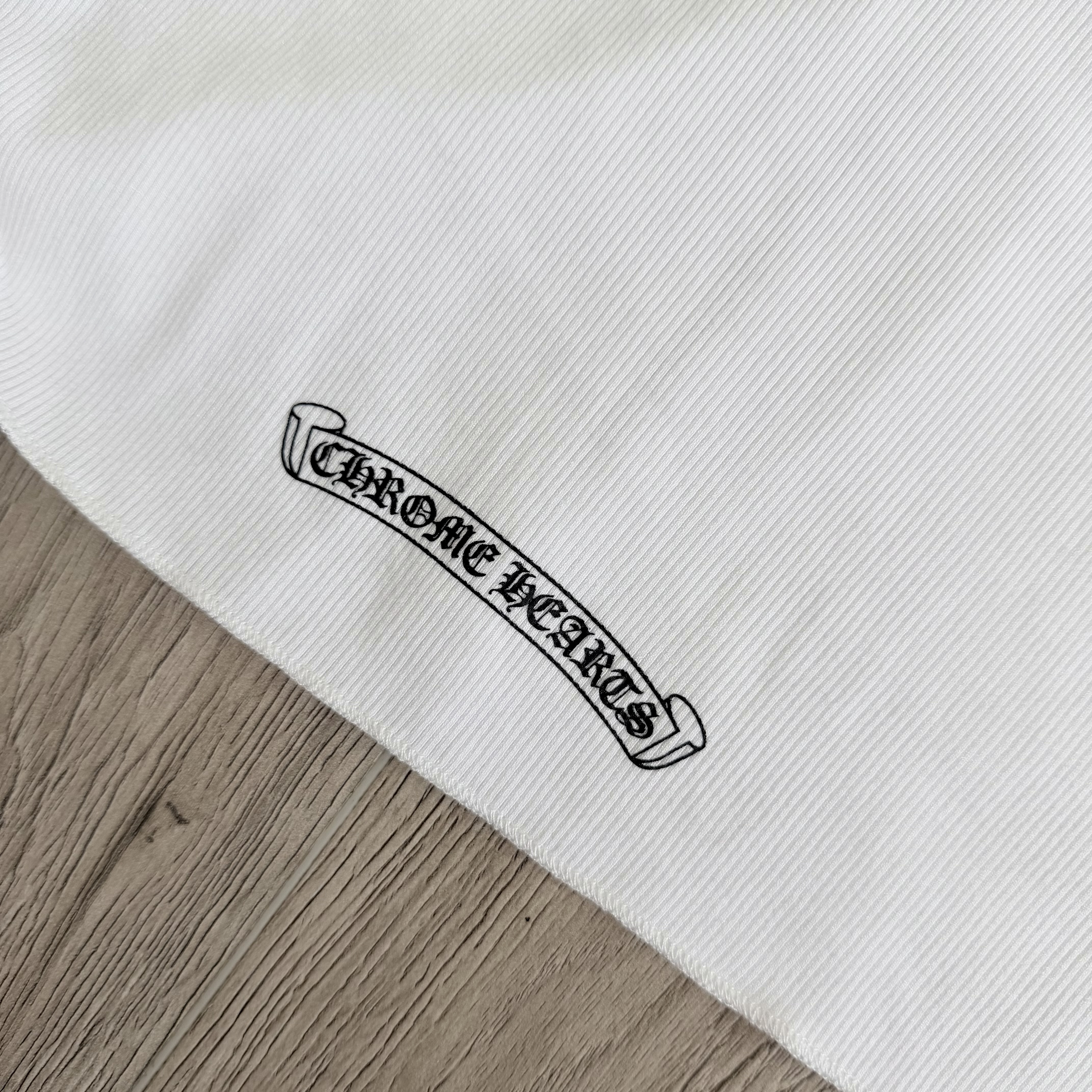 Chrome Hearts CH 克罗心 双面宝剑印花别针背心 夏款 女款 白色
