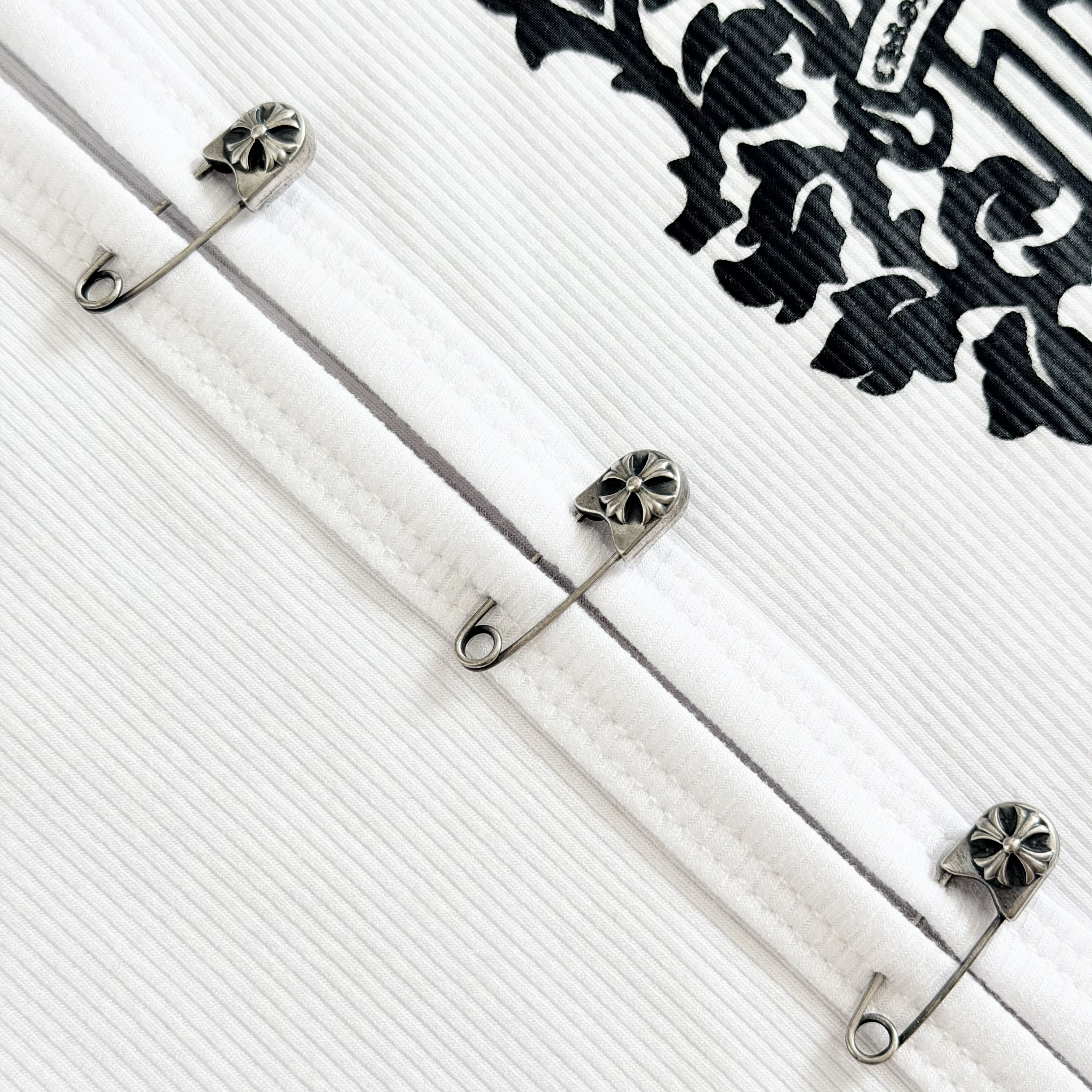 Chrome Hearts CH 克罗心 双面宝剑印花别针背心 夏款 女款 白色