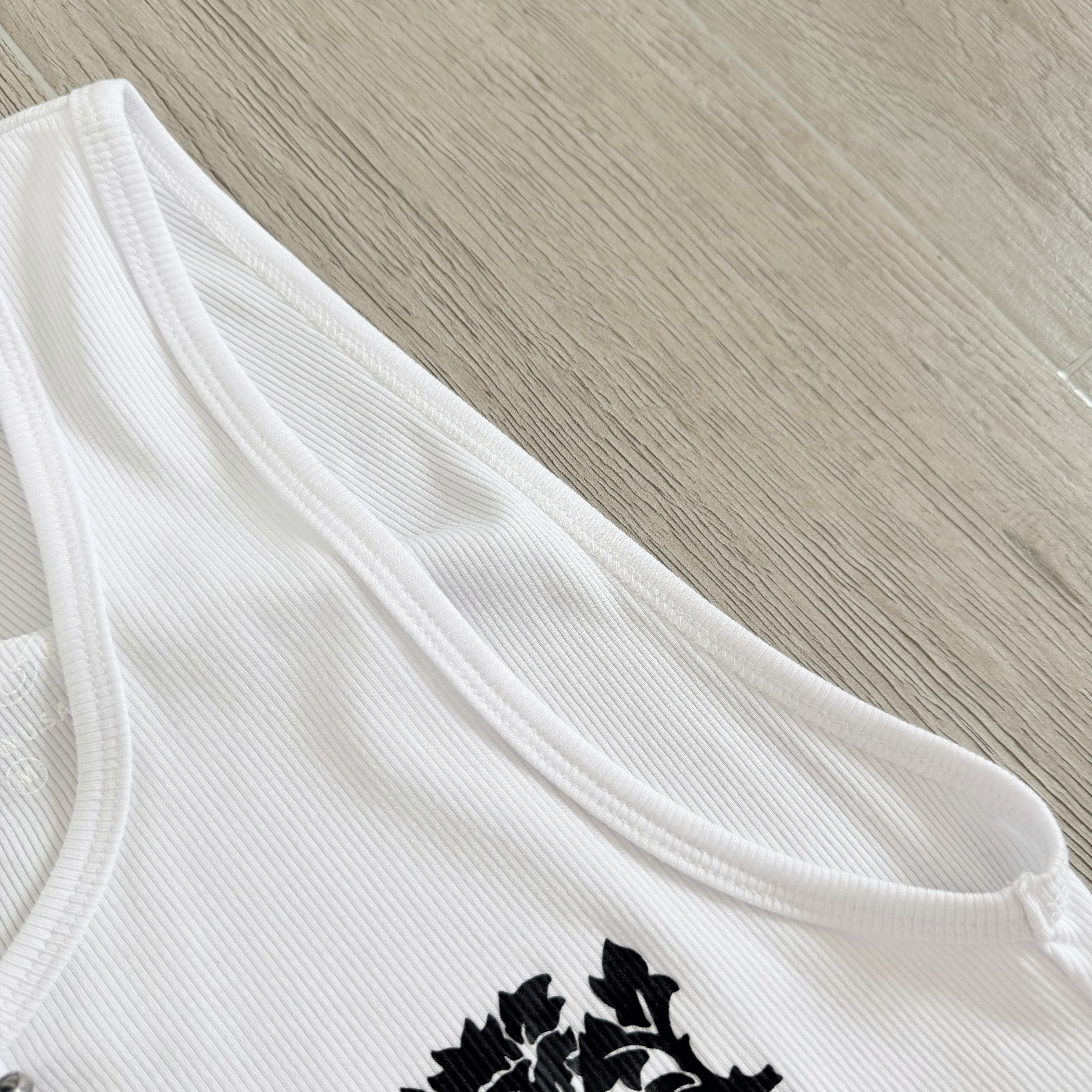 Chrome Hearts CH 克罗心 双面宝剑印花别针背心 夏款 女款 白色
