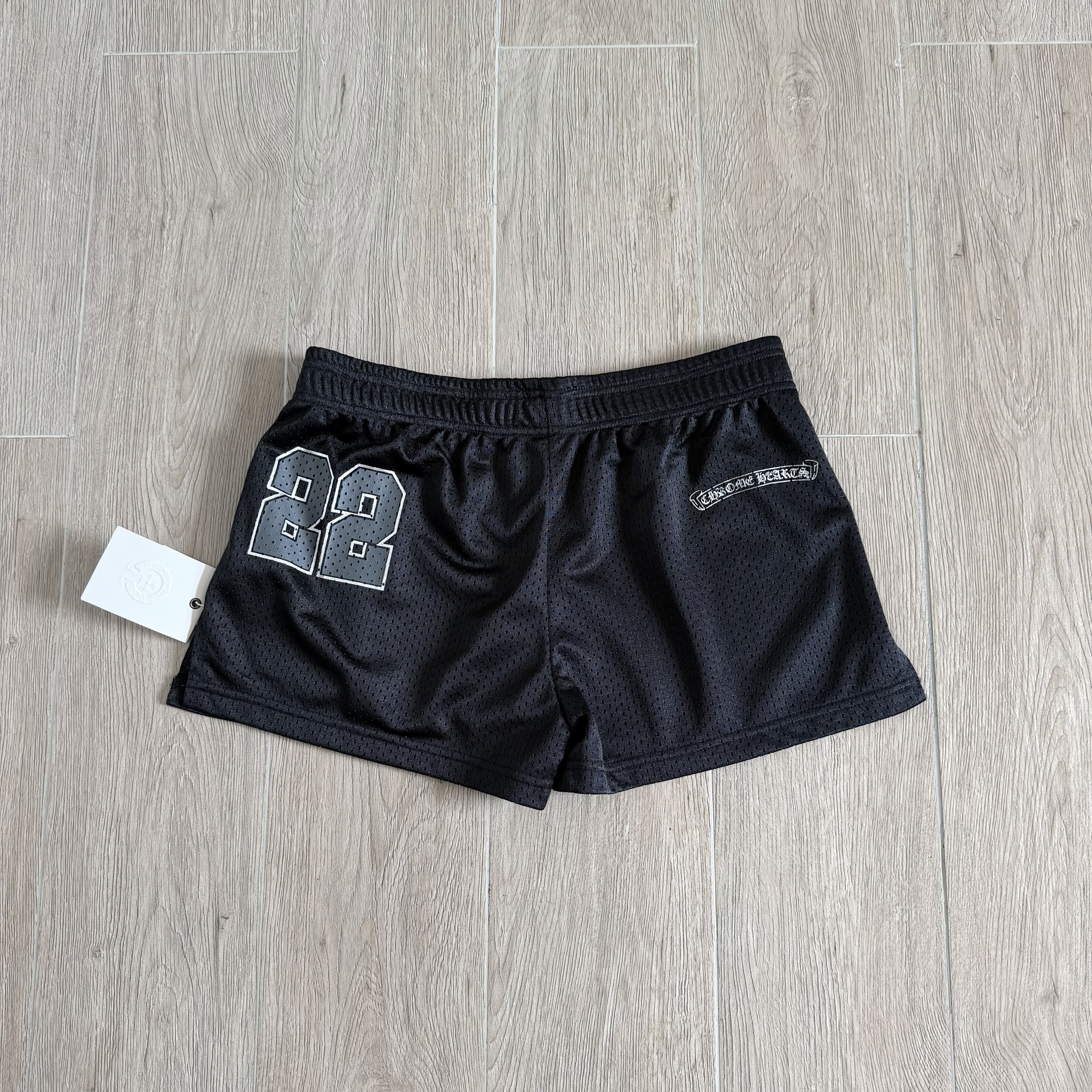 Chrome Hearts 克罗心 网眼低腰松紧腰短裤 裤子 休闲裤 运动裤 夏季 女款 黑色 