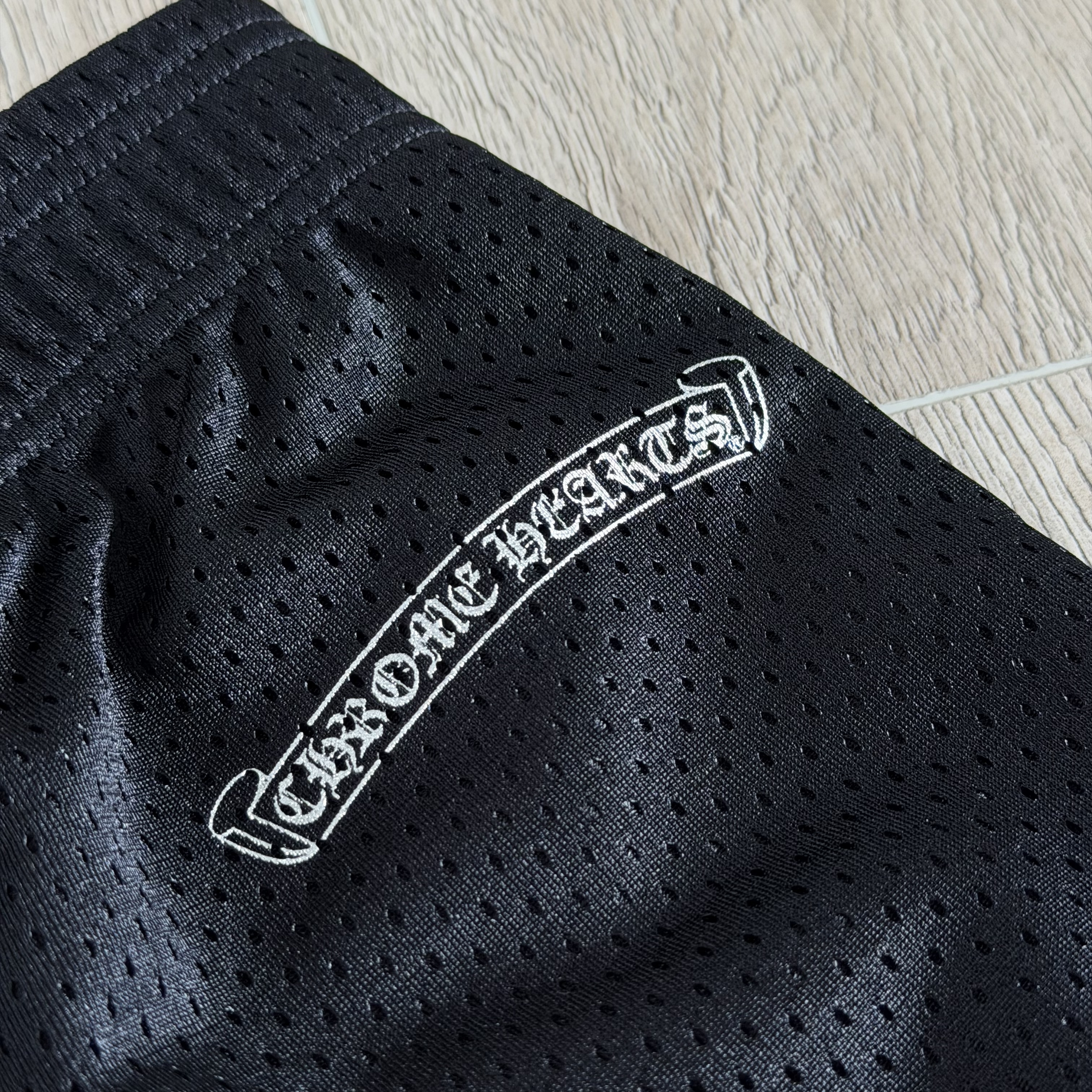 Chrome Hearts 克罗心 网眼低腰松紧腰短裤 裤子 休闲裤 运动裤 夏季 女款 黑色 