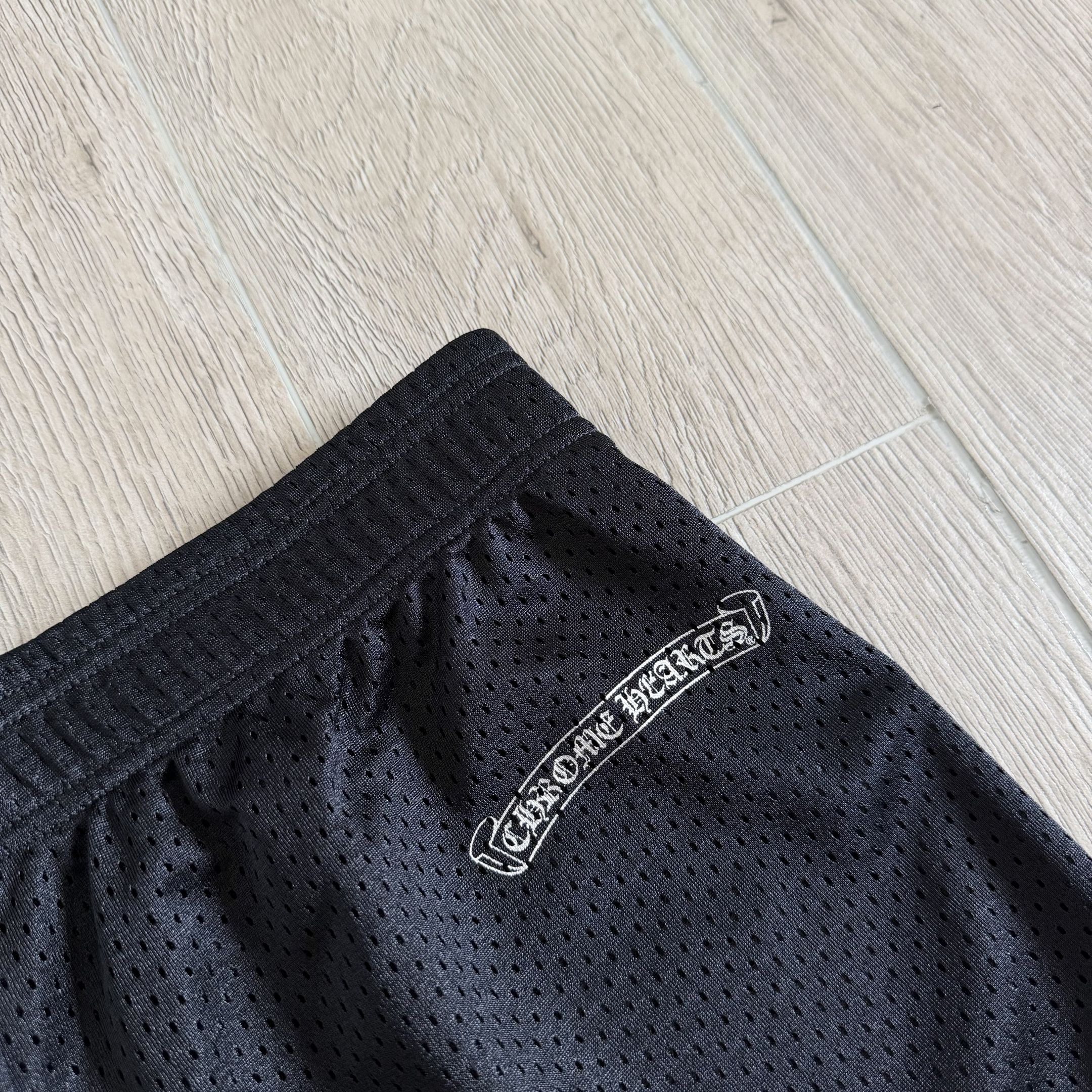 Chrome Hearts 克罗心 网眼低腰松紧腰短裤 裤子 休闲裤 运动裤 夏季 女款 黑色 