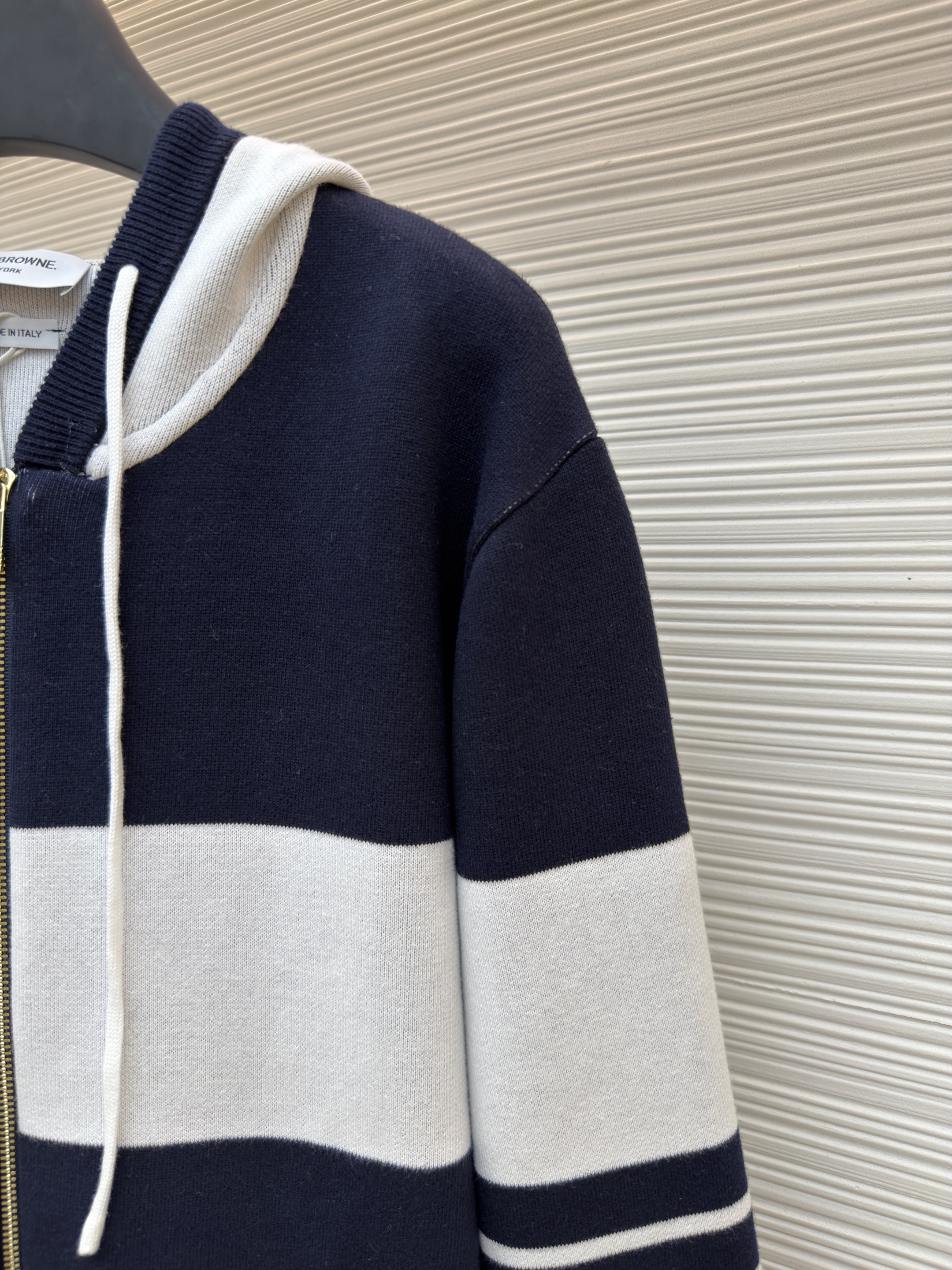 THOM BROWNE 小狗拉链连帽针织毛衣 针织衫 开衫 外套 长袖 蓝色 藏蓝色 绿色 灰色 黄色 B5
