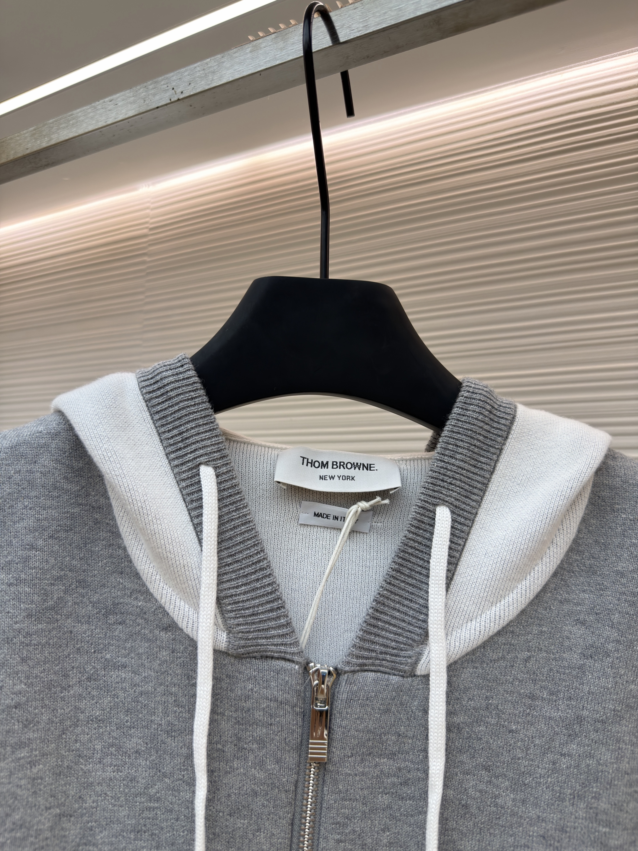 THOM BROWNE 小狗拉链连帽针织毛衣 针织衫 开衫 外套 长袖 蓝色 藏蓝色 绿色 灰色 黄色 B5