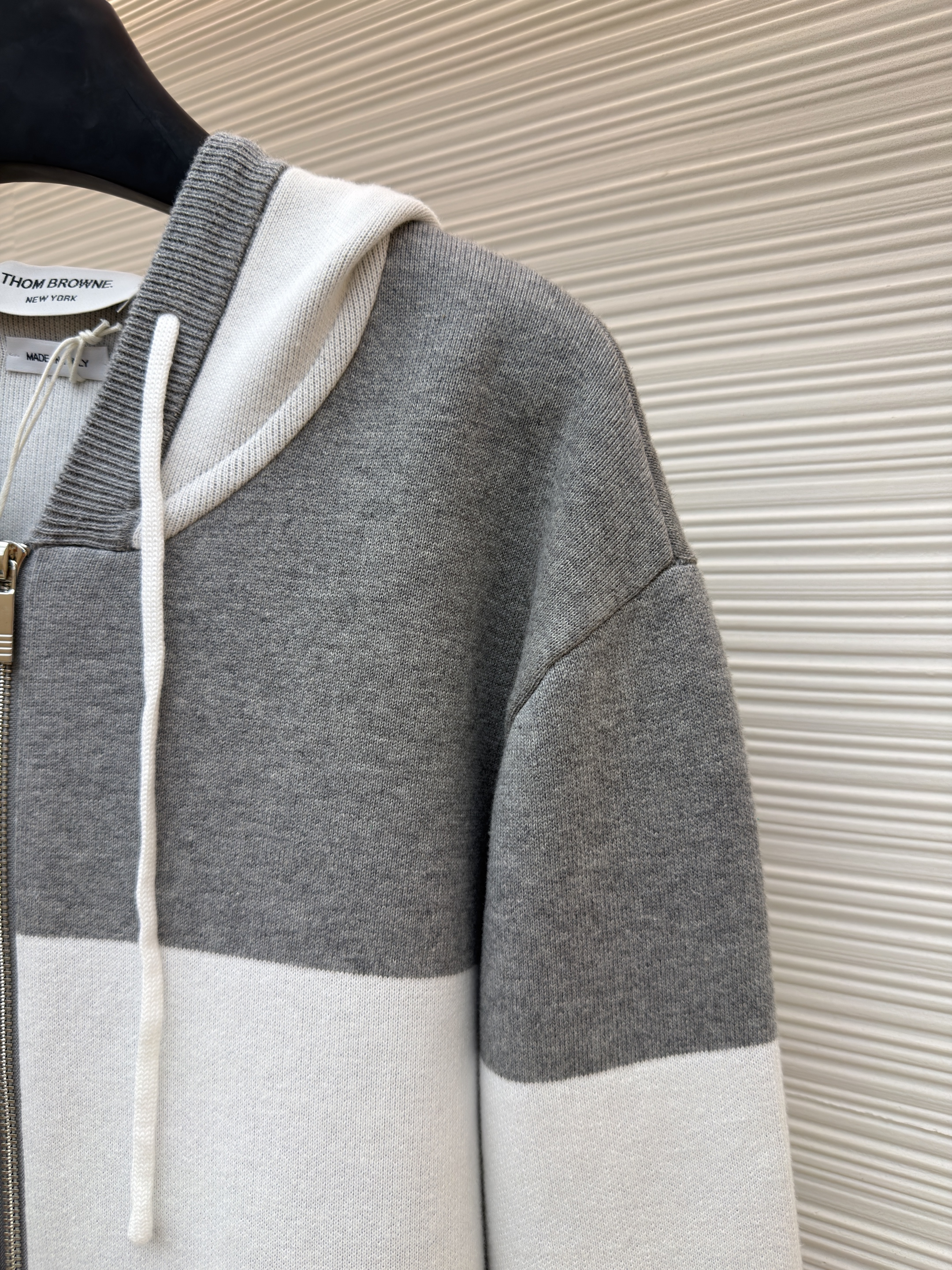 THOM BROWNE 小狗拉链连帽针织毛衣 针织衫 开衫 外套 长袖 蓝色 藏蓝色 绿色 灰色 黄色 B5