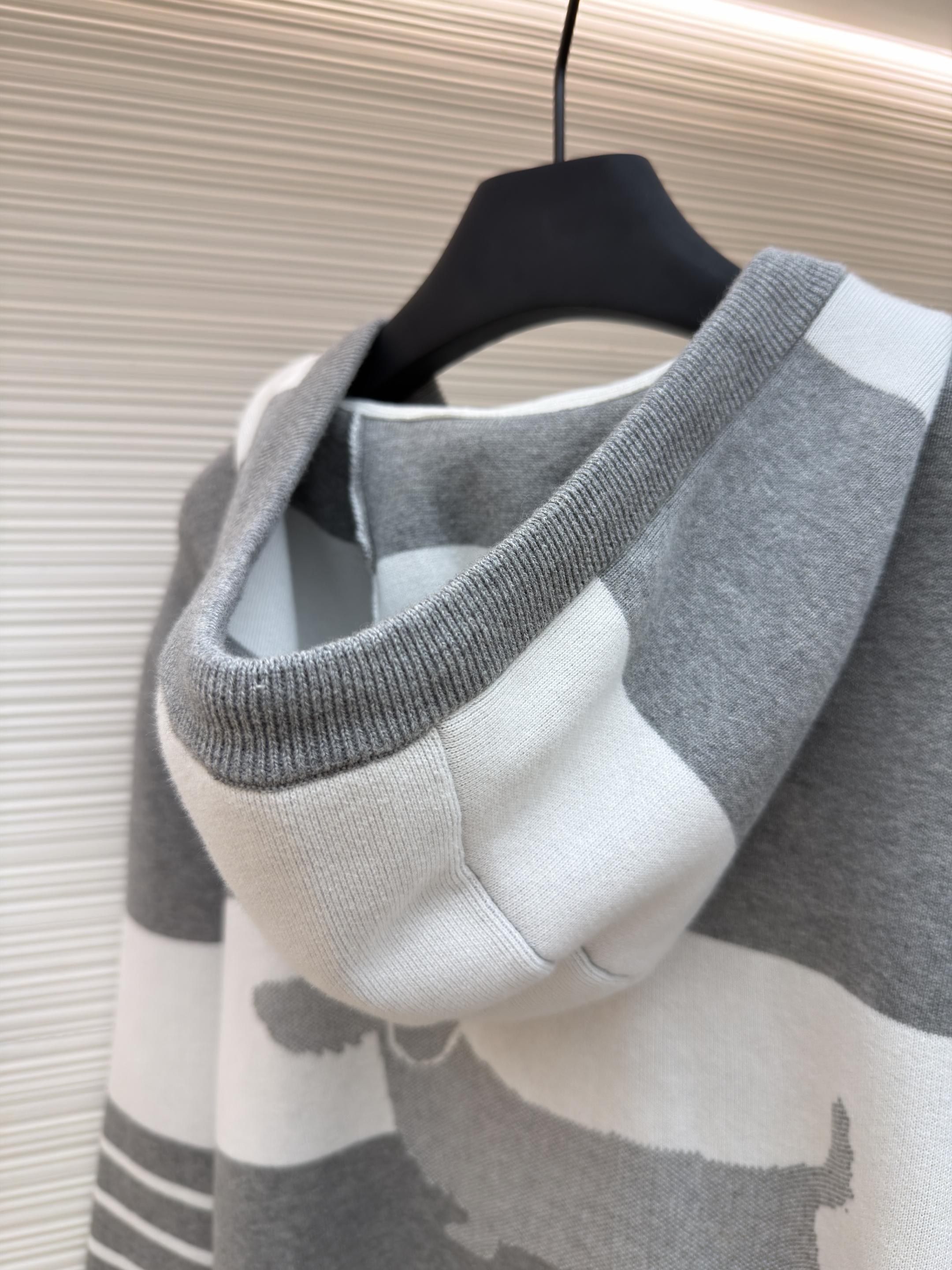 THOM BROWNE 小狗拉链连帽针织毛衣 针织衫 开衫 外套 长袖 蓝色 藏蓝色 绿色 灰色 黄色 B5