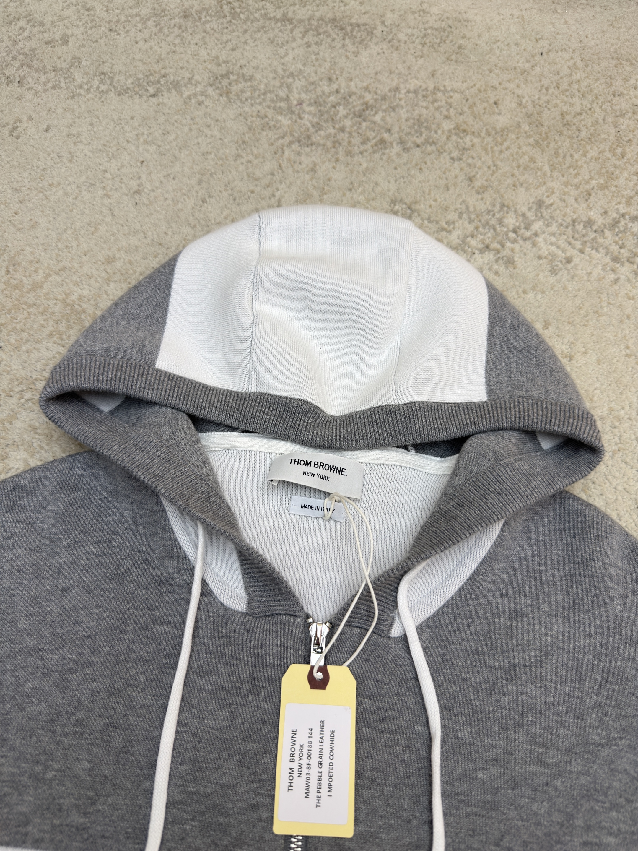 THOM BROWNE 小狗拉链连帽针织毛衣 针织衫 开衫 外套 长袖 蓝色 藏蓝色 绿色 灰色 黄色 B5