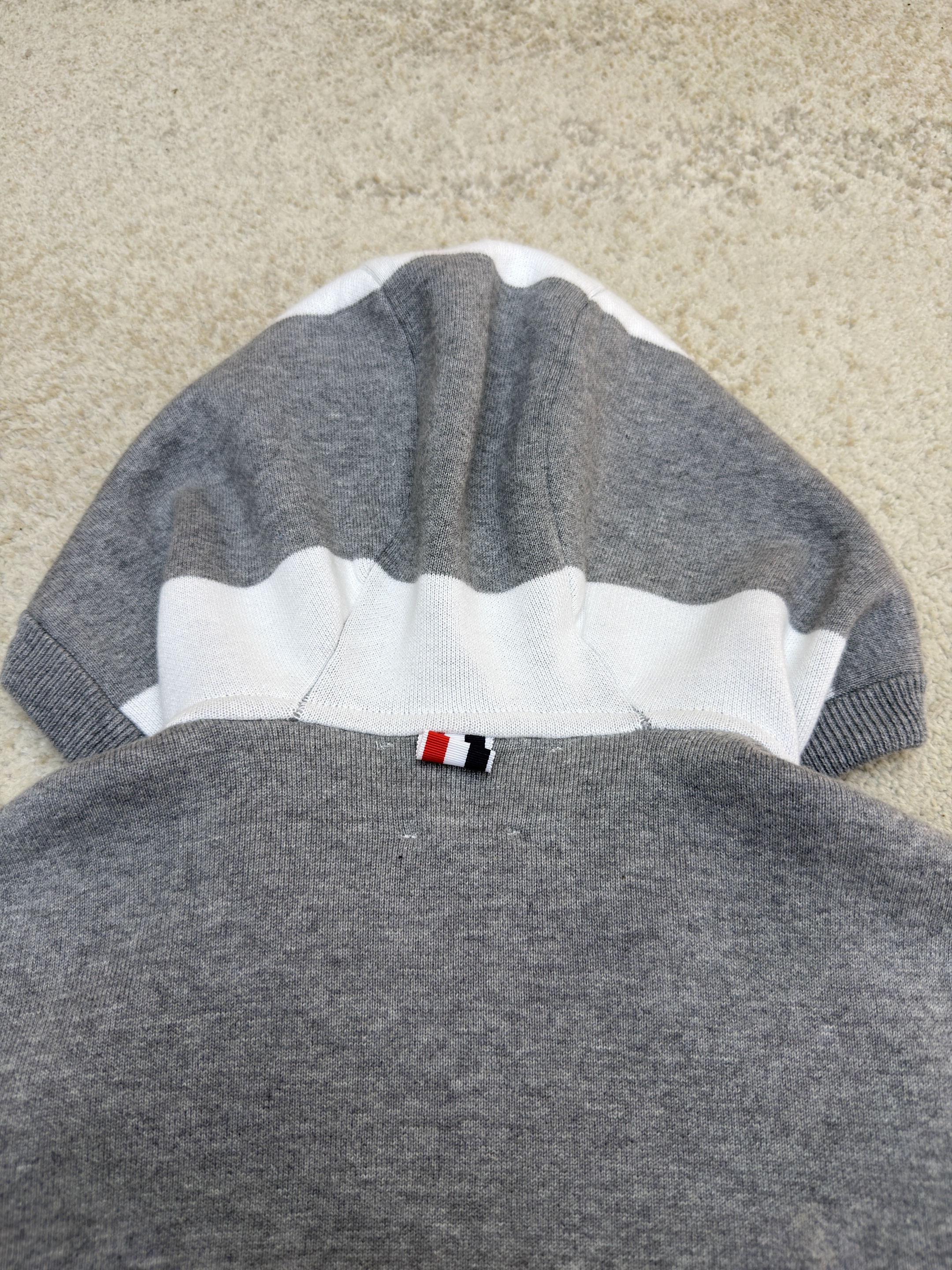 THOM BROWNE 小狗拉链连帽针织毛衣 针织衫 开衫 外套 长袖 蓝色 藏蓝色 绿色 灰色 黄色 B5