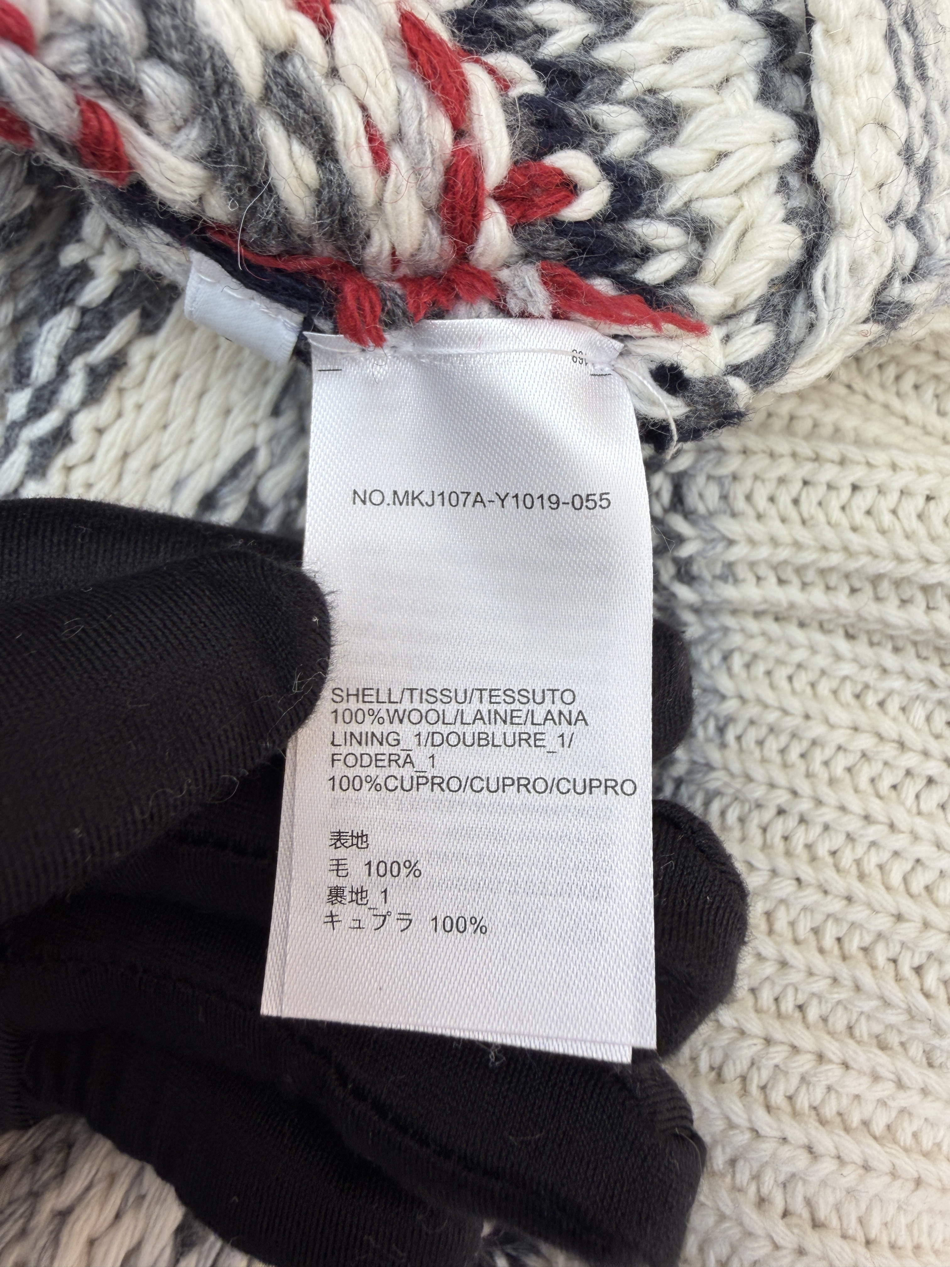 THOM BROWNE 费尔岛条纹V领针织开衫 毛衣 针织衫 外套 长袖 C0