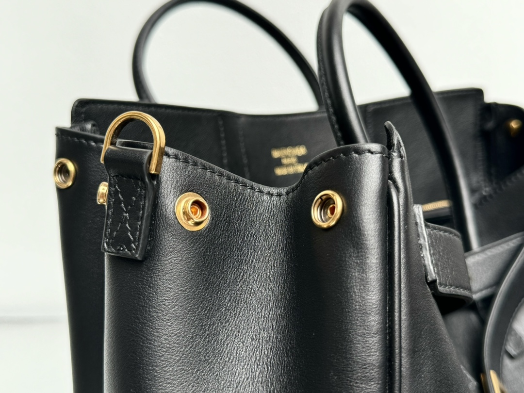 29CM-小号 巴黎世家 单肩斜跨 Balenciag Bel Air  (Crossbody/Shoulder) Cowhide Tote – Black 8356892ABAW1000