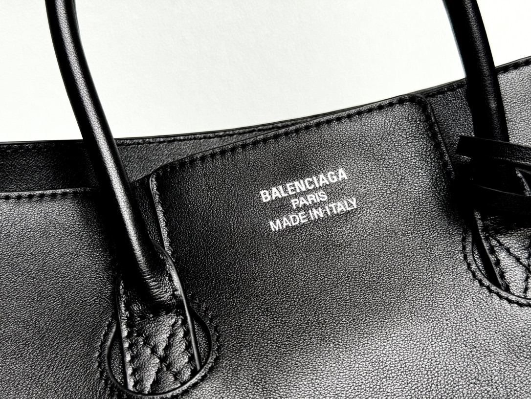 29CM-小号 巴黎世家 单肩斜跨 Balenciag Bel Air  (Crossbody/Shoulder) Cowhide Tote – Black 8356892ABAW1000