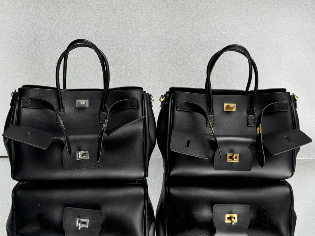 29CM-小号 巴黎世家 单肩斜跨 Balenciag Bel Air  (Crossbody/Shoulder) Cowhide Tote – Black 8356892ABAW1000