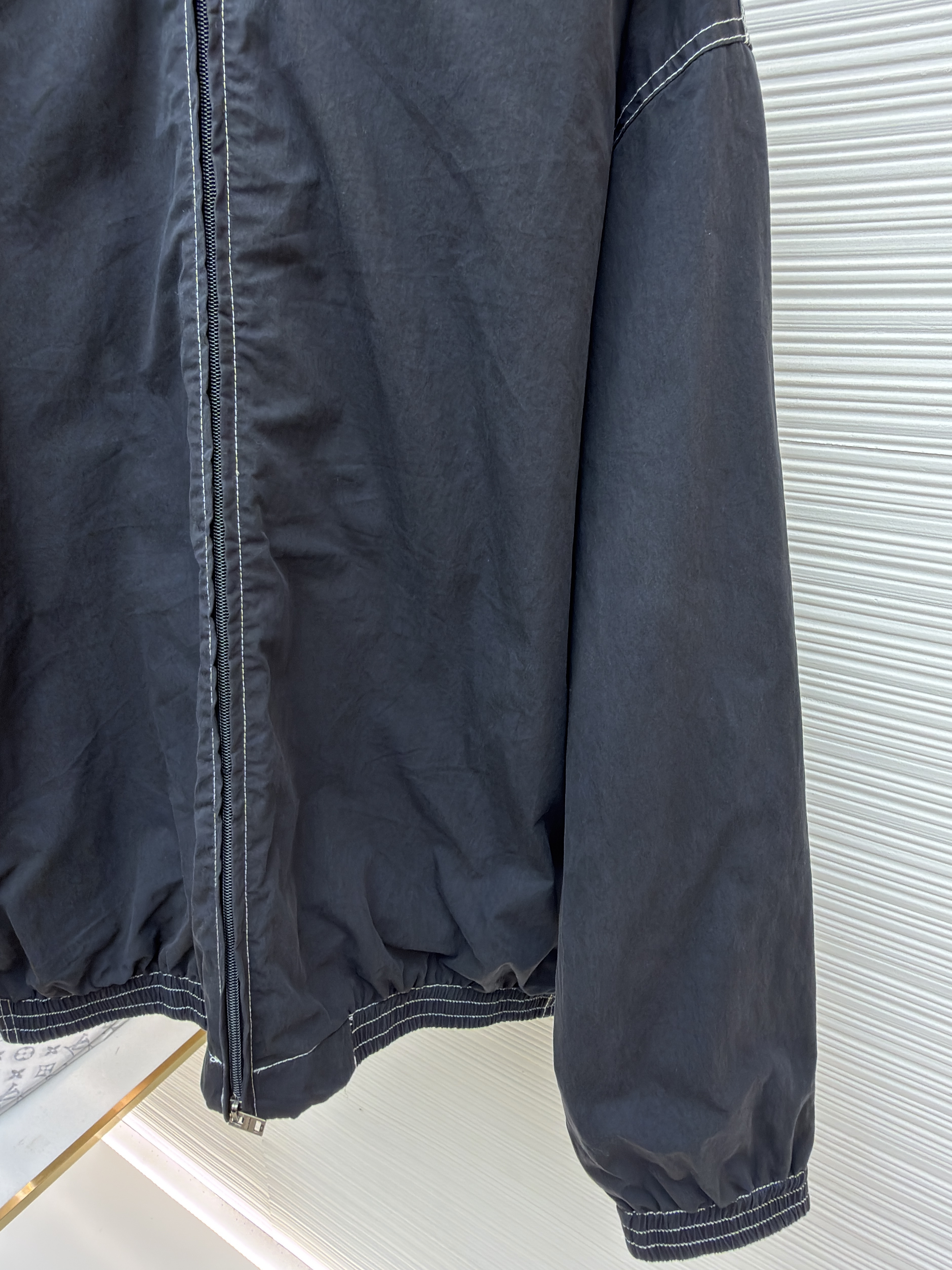 Acne Studios 徽标印花拉链连帽夹克 外套 秋冬 长袖 白色 黑色 B2