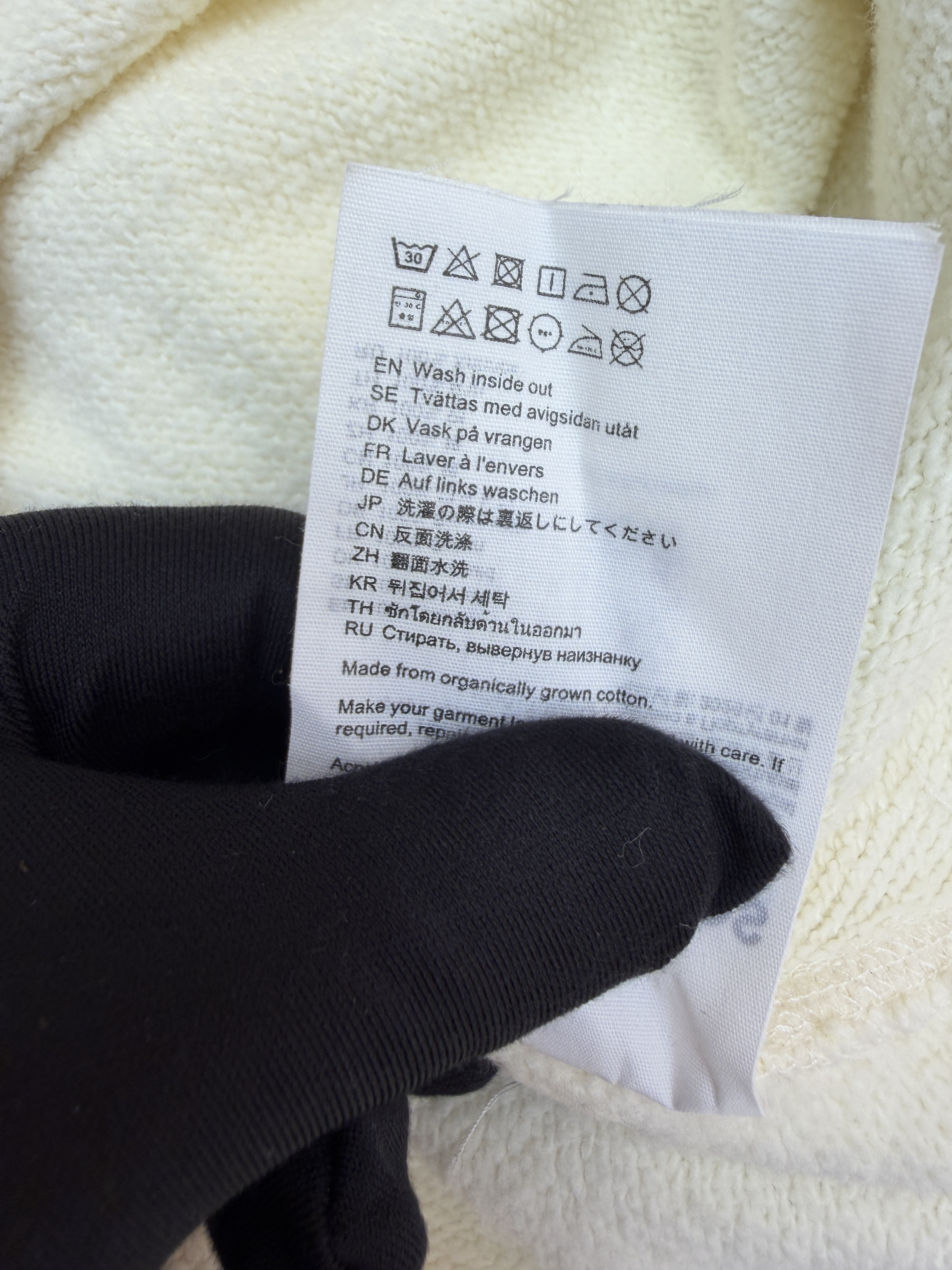 Acne Studios 做旧徽标印花卫衣 外套 长袖 绿杏色 B0