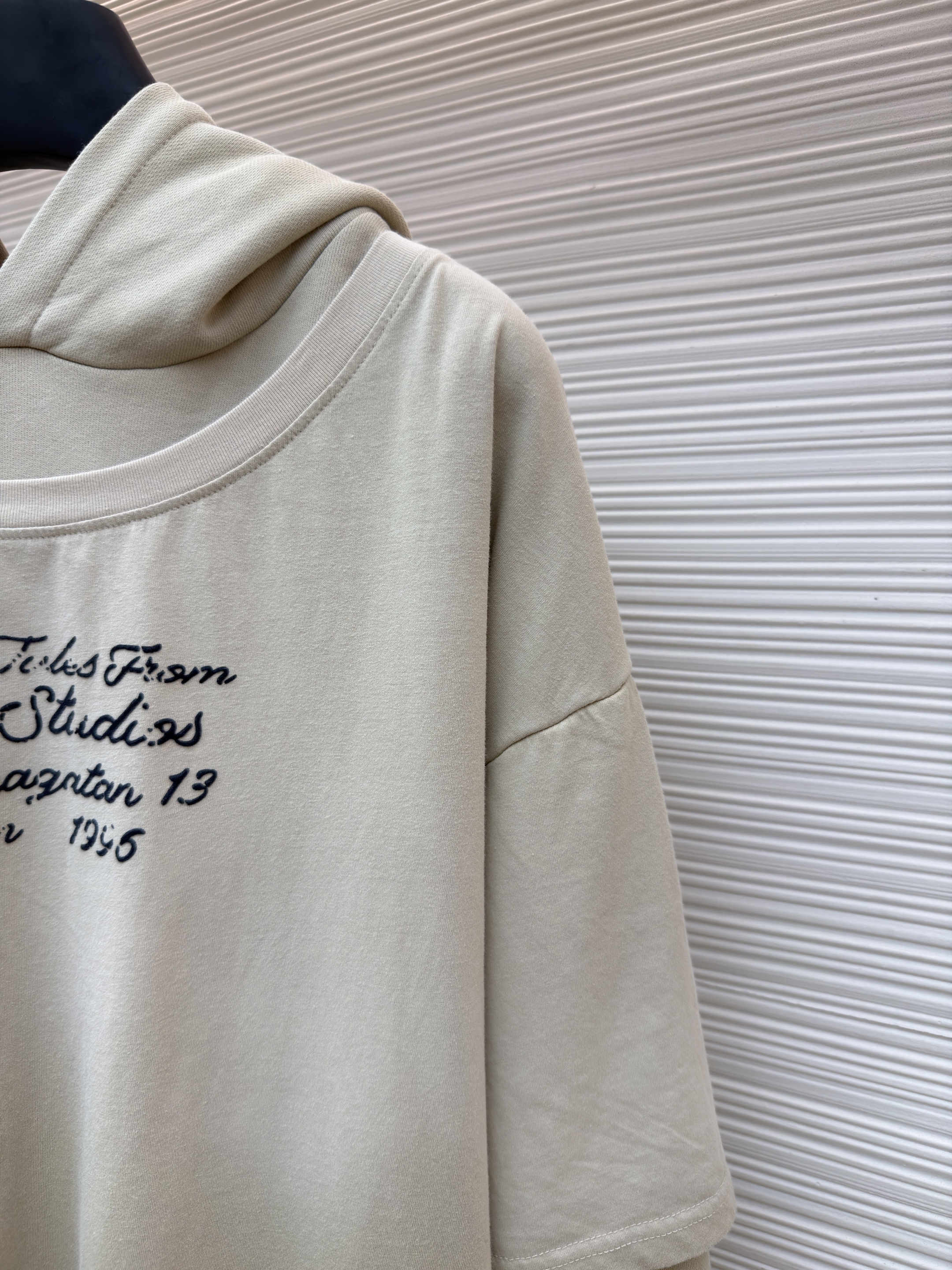 Acne Studios 假两件徽标叠层渐变连帽卫衣 连帽衫 外套 长袖 卡其色 黑色 B2