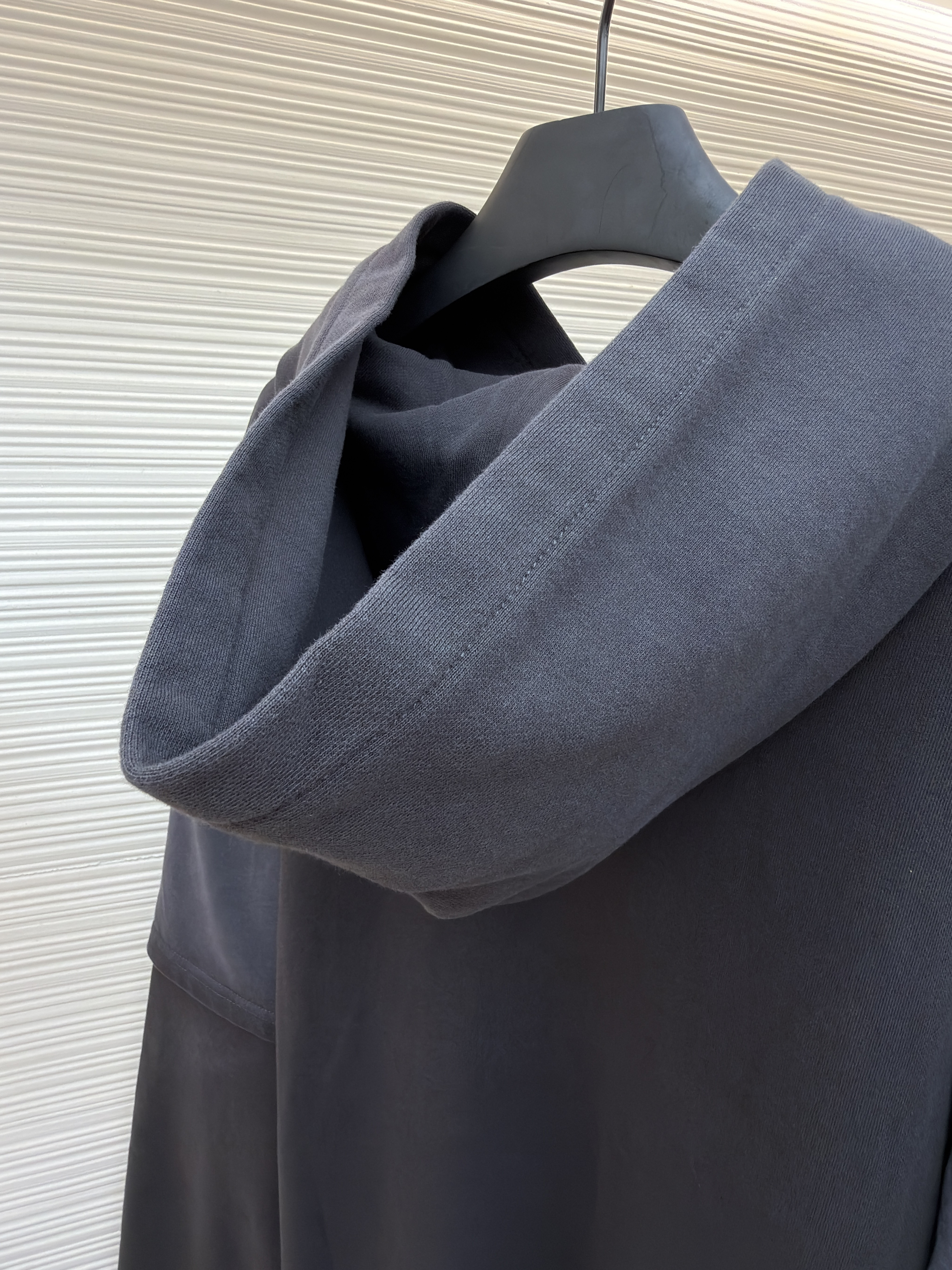 Acne Studios 假两件徽标叠层渐变连帽卫衣 连帽衫 外套 长袖 卡其色 黑色 B2