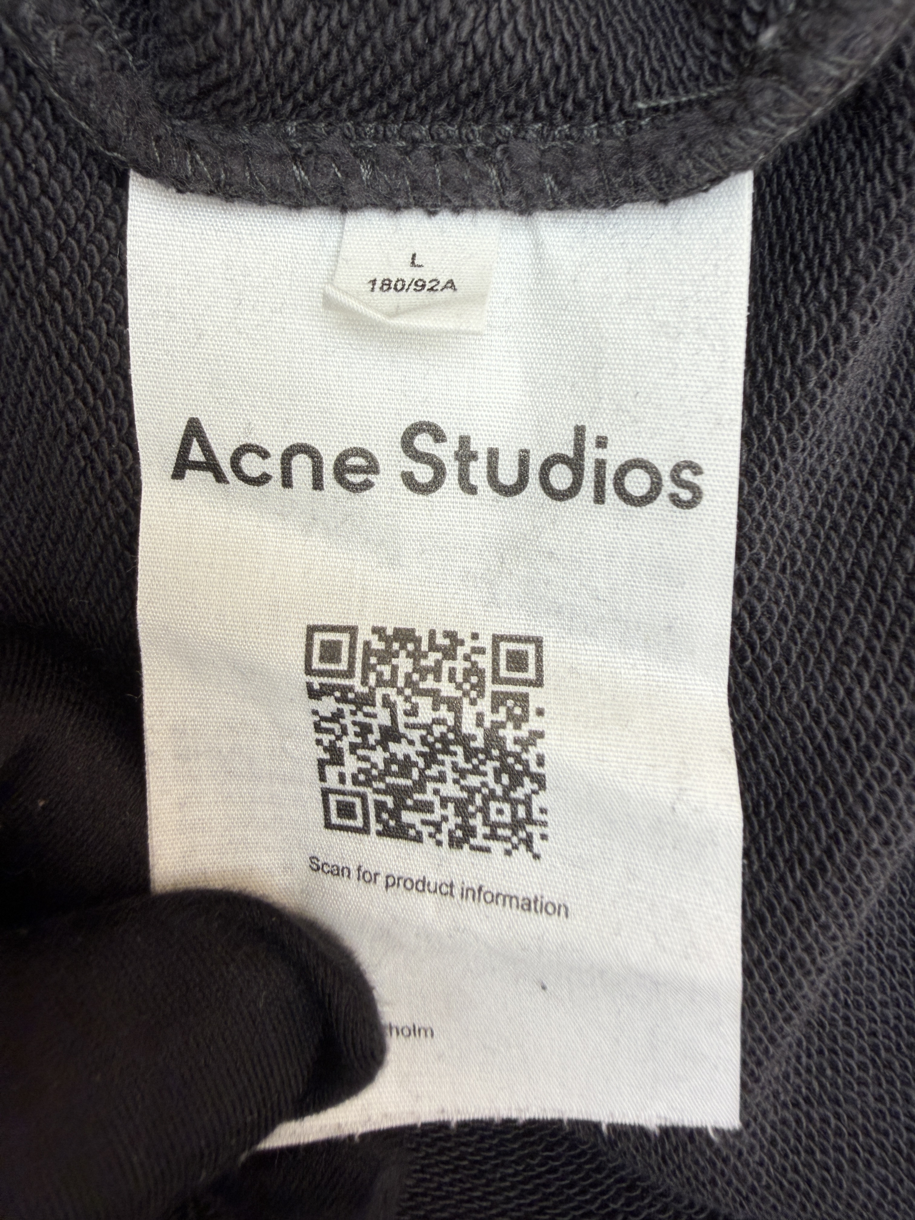 Acne Studios 假两件徽标叠层渐变连帽卫衣 连帽衫 外套 长袖 卡其色 黑色 B2