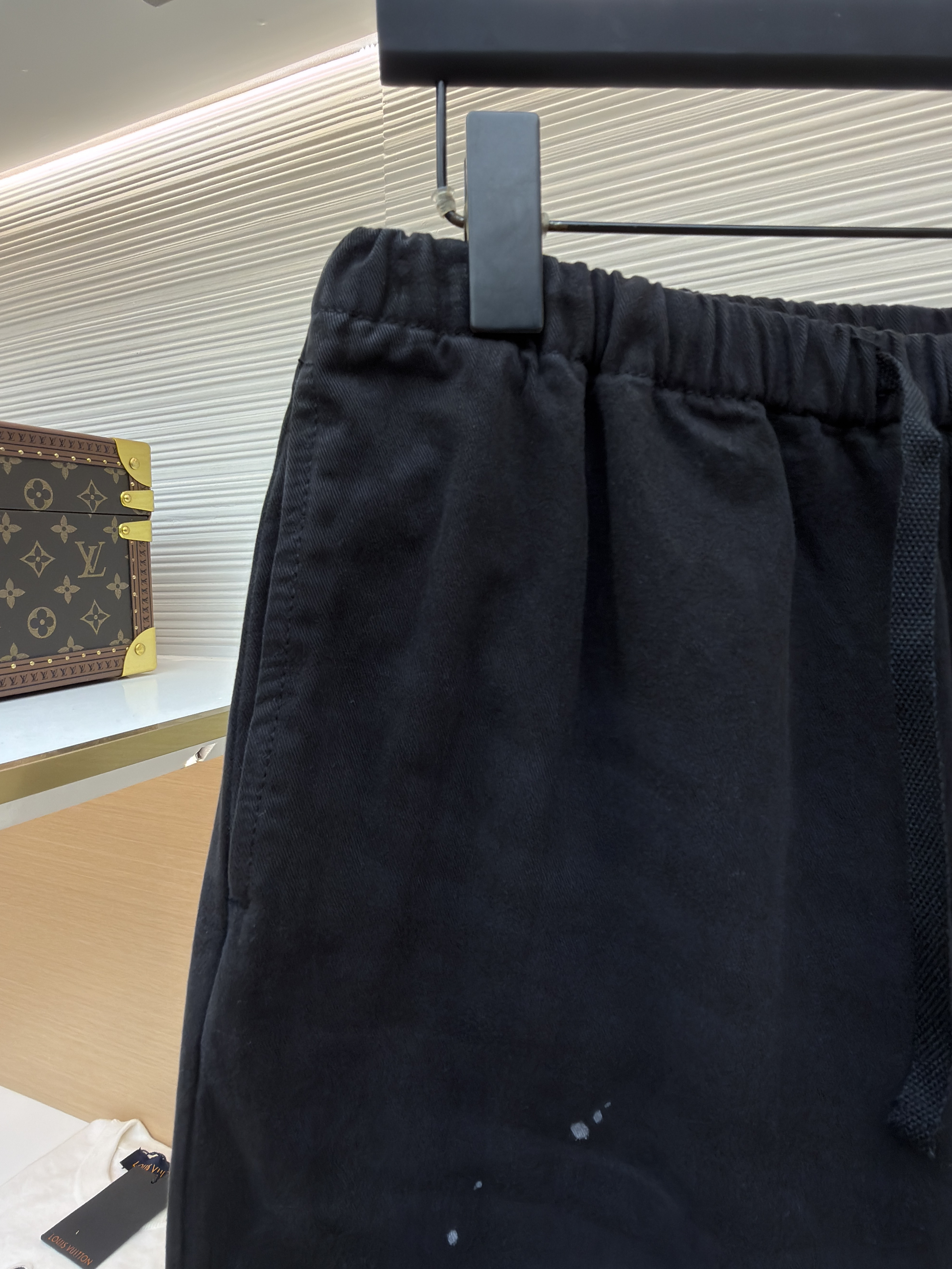Acne Studios 刺绣徽标涂鸦松紧腰长裤 裤子 休闲裤 绿色 黑色 B0