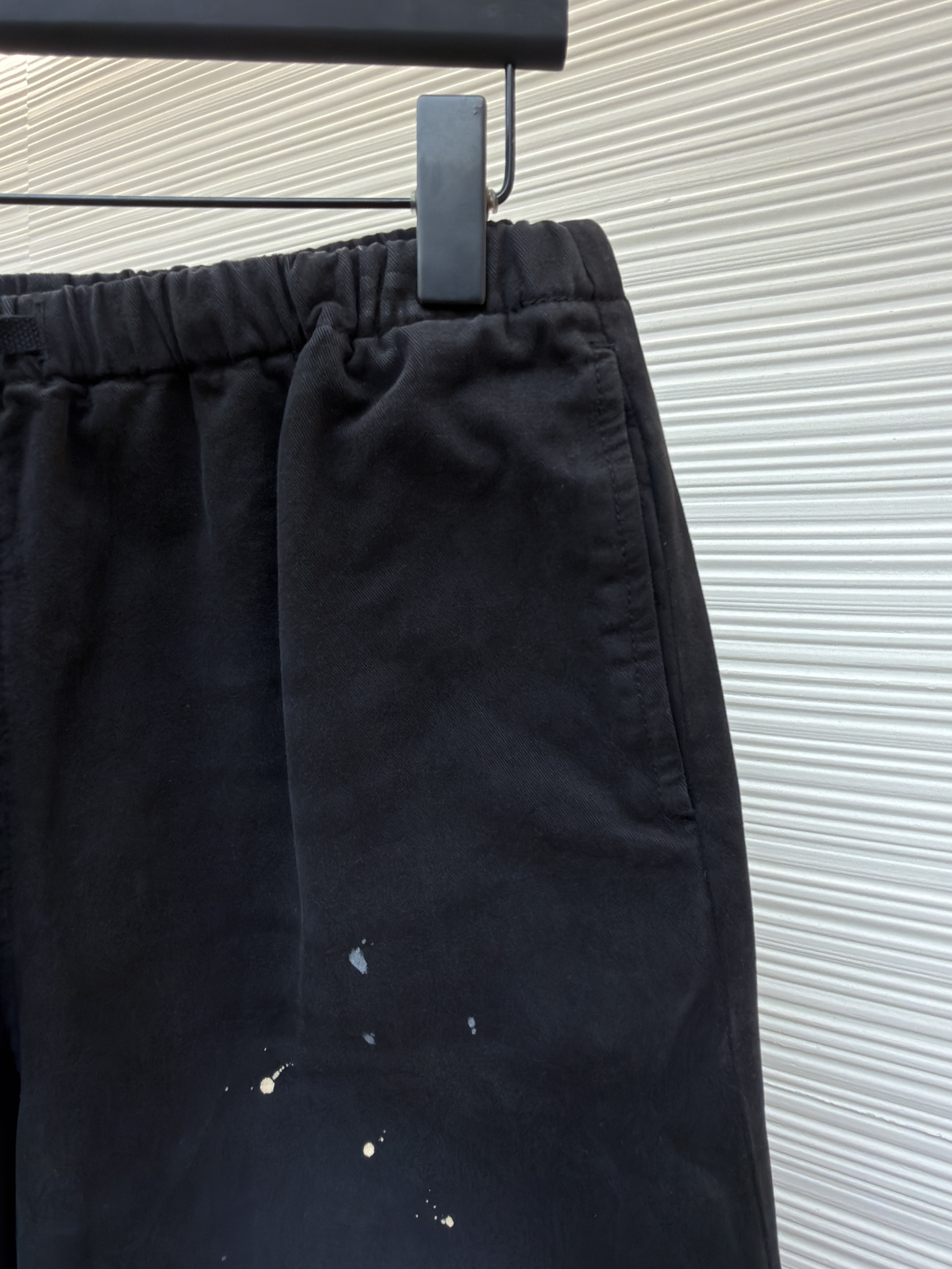 Acne Studios 刺绣徽标涂鸦松紧腰长裤 裤子 休闲裤 绿色 黑色 B0