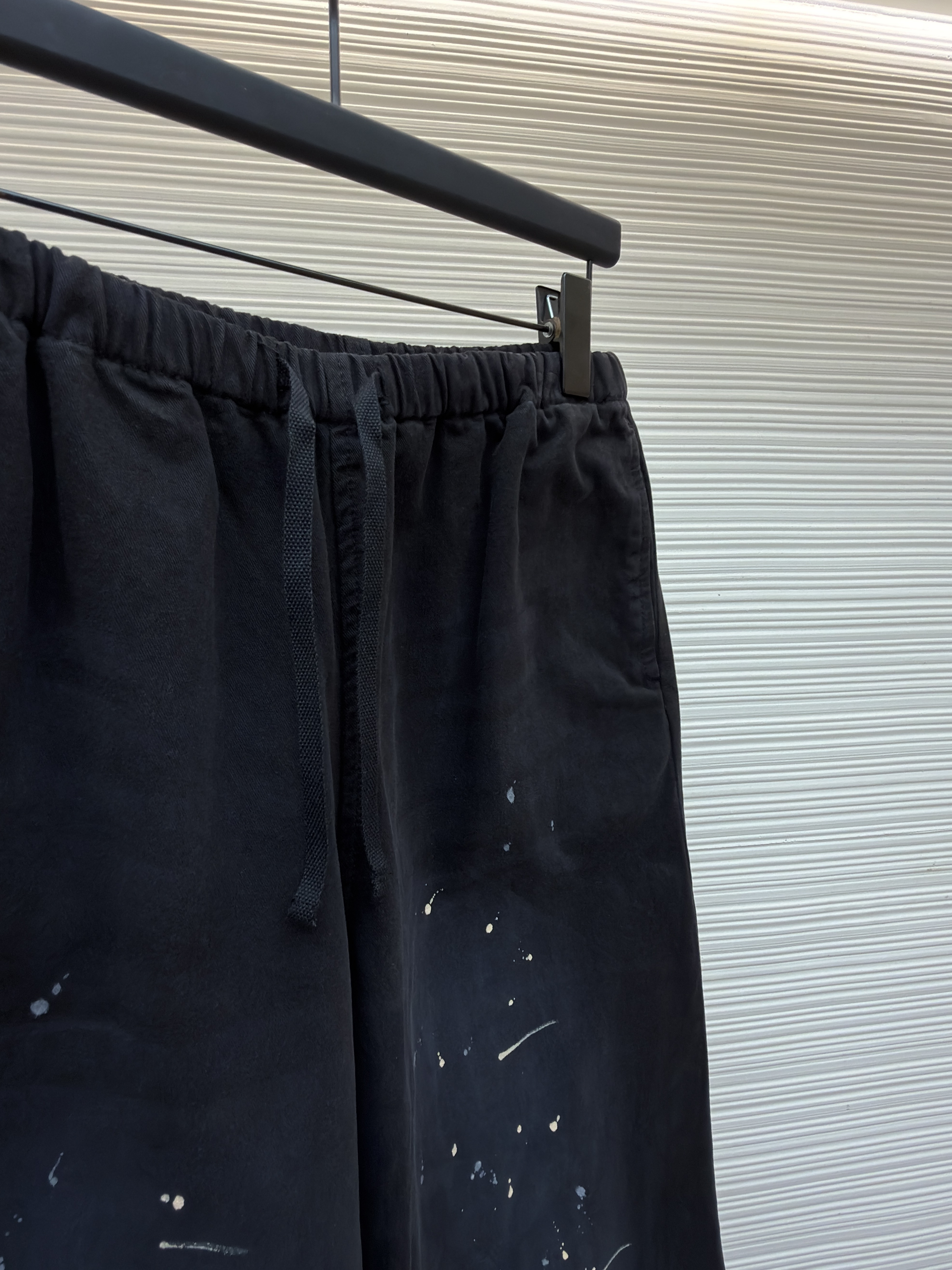 Acne Studios 刺绣徽标涂鸦松紧腰长裤 裤子 休闲裤 绿色 黑色 B0