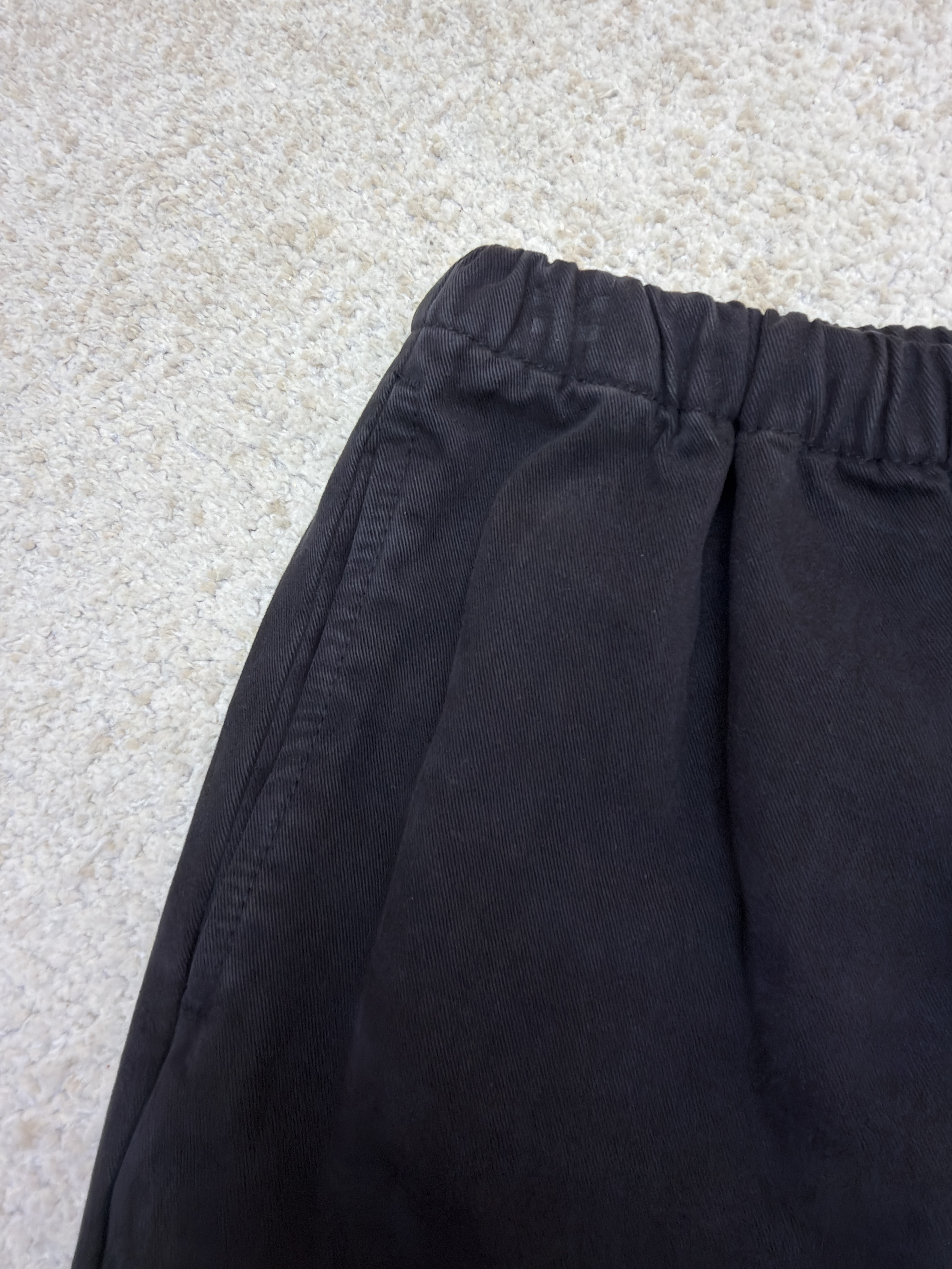 Acne Studios 刺绣徽标涂鸦松紧腰长裤 裤子 休闲裤 绿色 黑色 B0