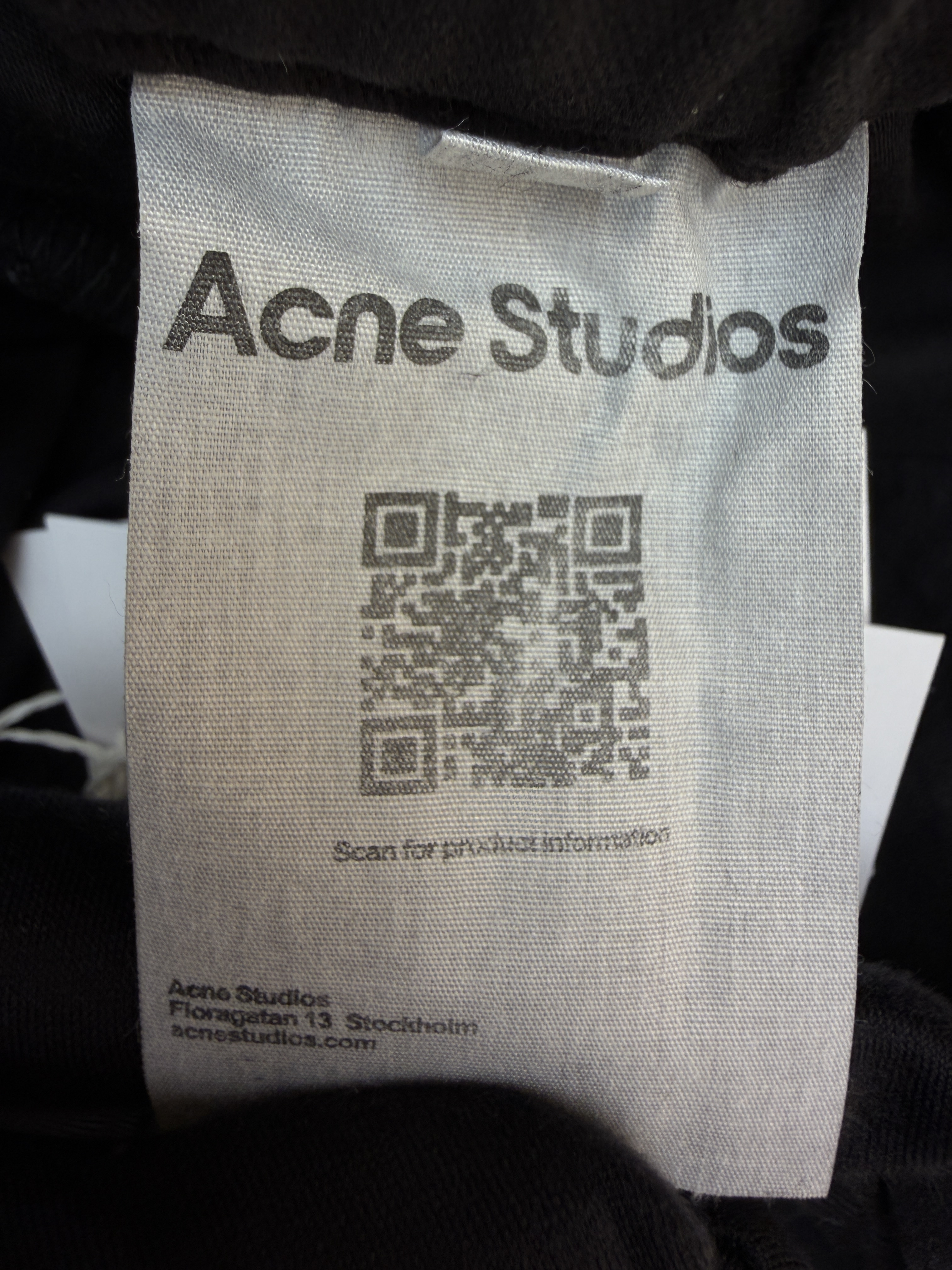 Acne Studios 刺绣徽标涂鸦松紧腰长裤 裤子 休闲裤 绿色 黑色 B0