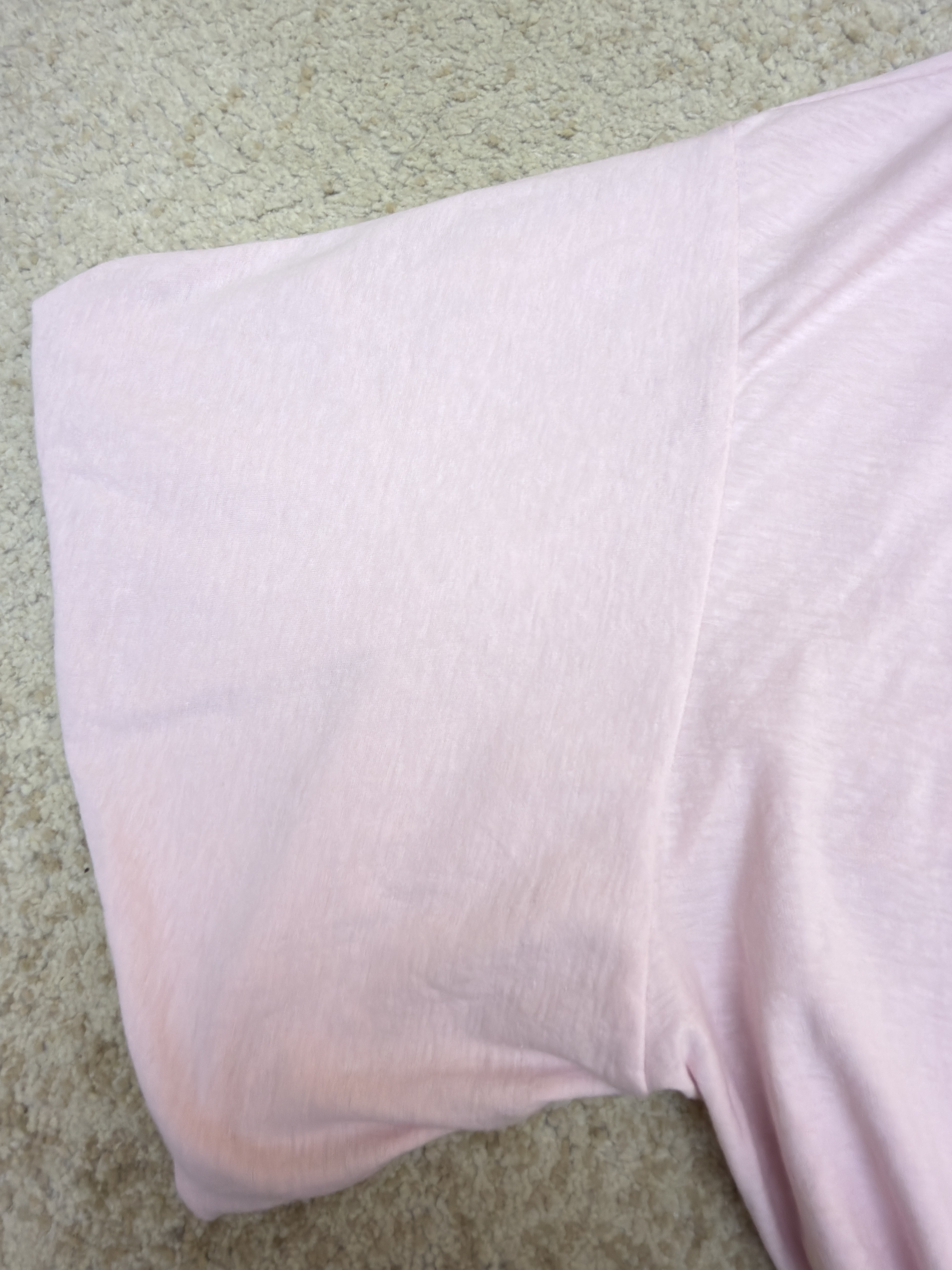 Acne Studios 背面标识宽松圆领T恤 短袖 夏款 粉色 A7