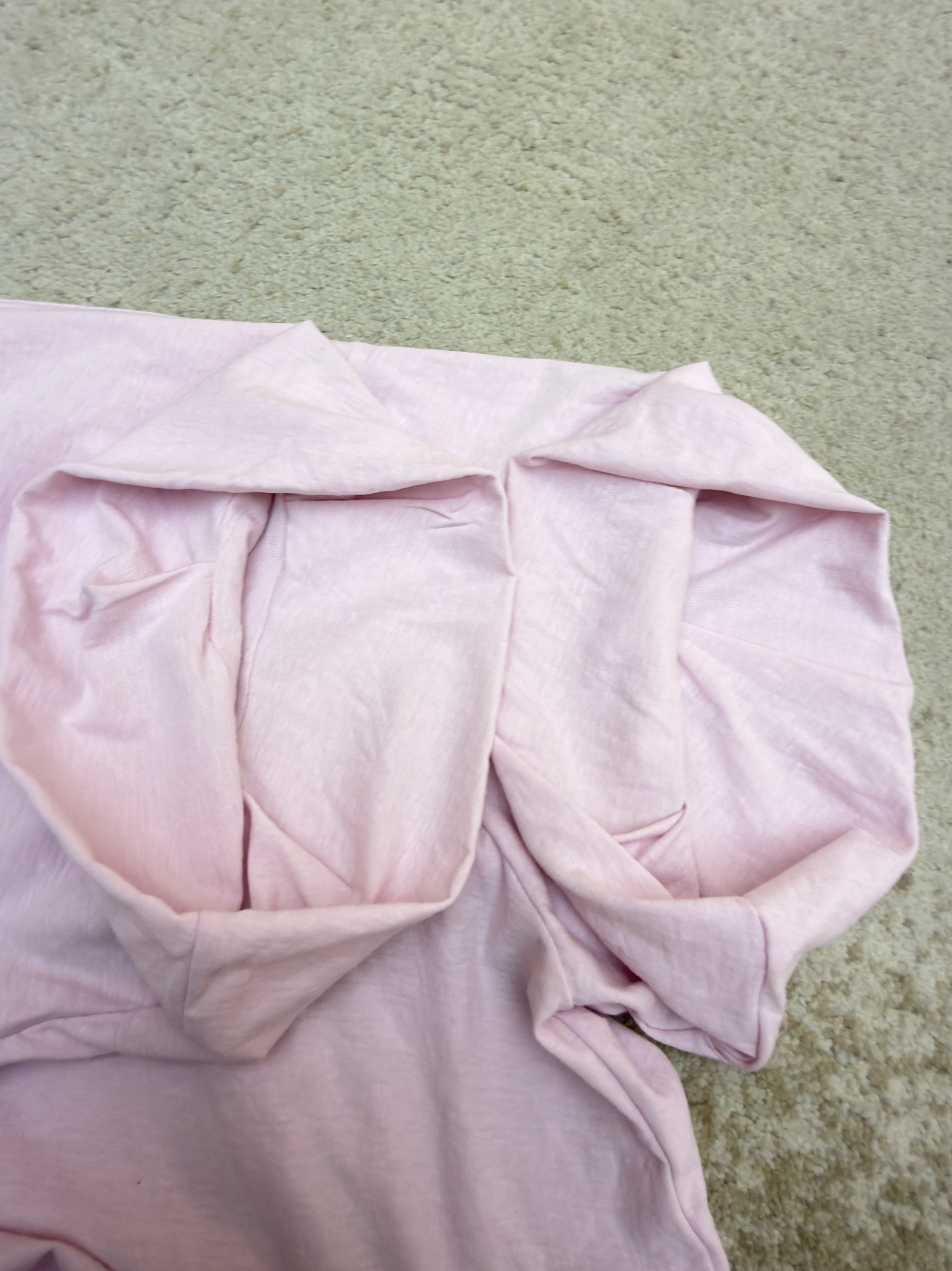 Acne Studios 背面标识宽松圆领T恤 短袖 夏款 粉色 A7