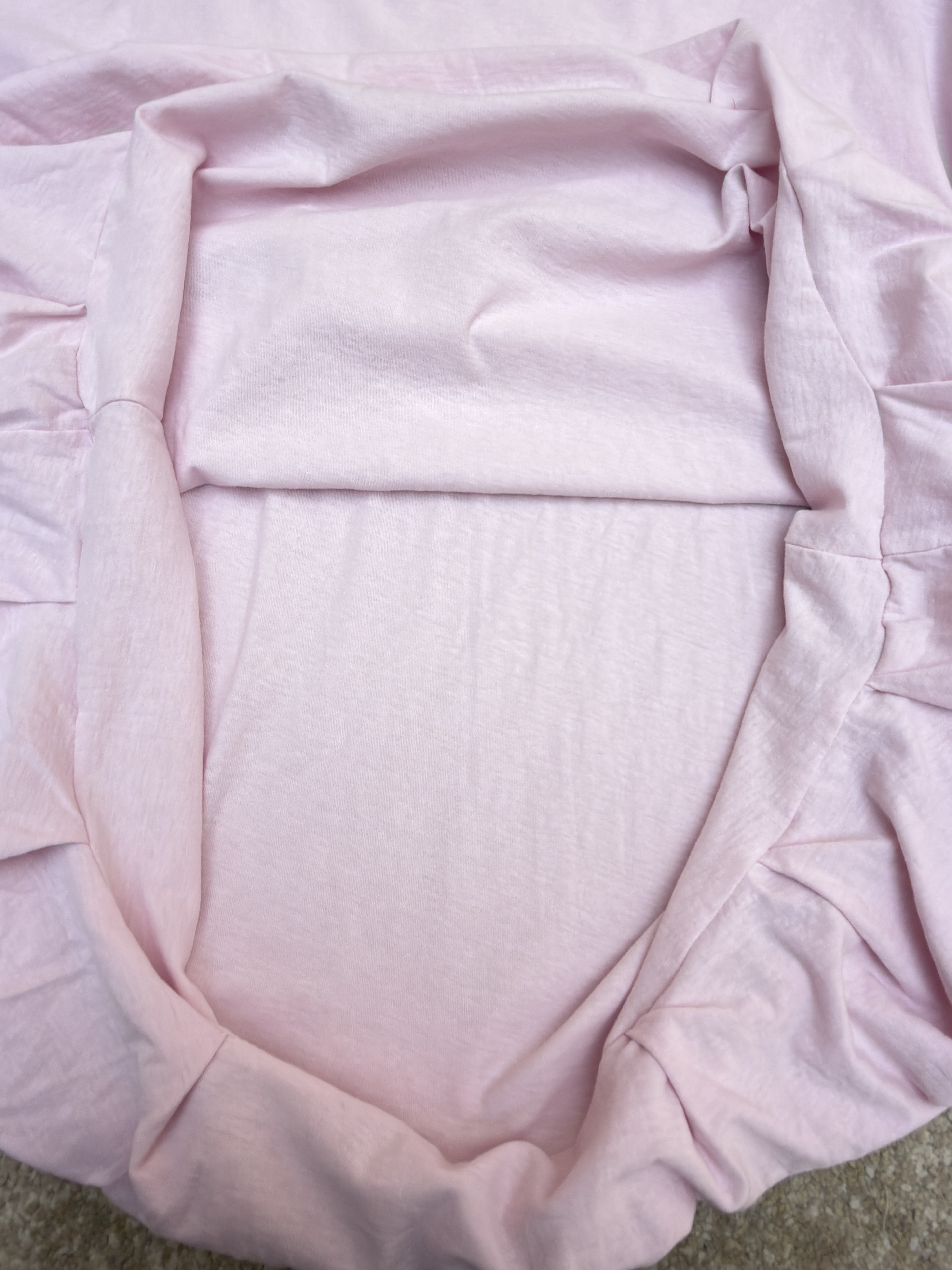 Acne Studios 背面标识宽松圆领T恤 短袖 夏款 粉色 A7