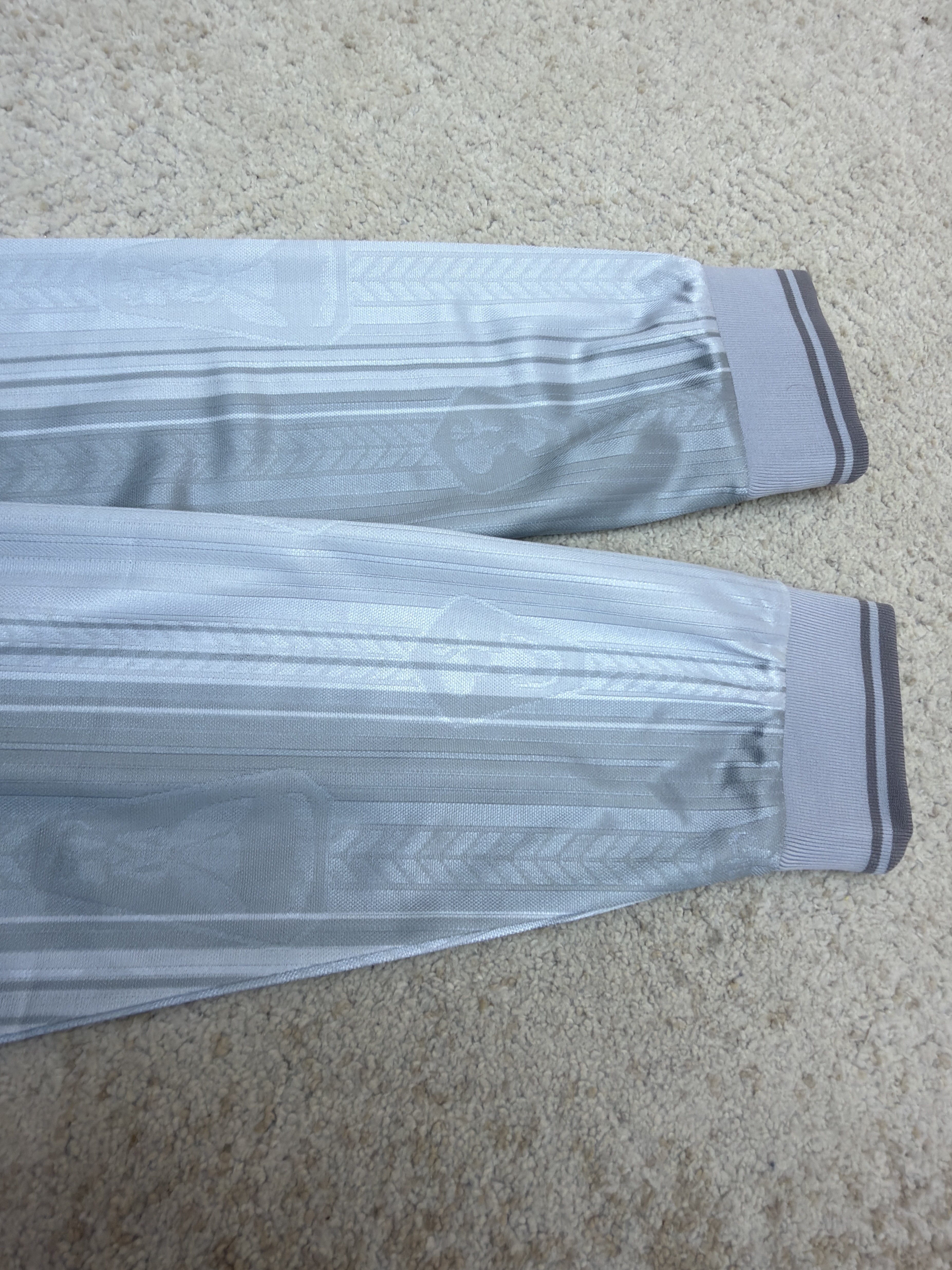 Acne Studios 足球服提花面料徽标长袖T恤 蓝色 白色 A7 BL0437-100